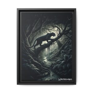 Black Panther WD-D002 By Wyldesigns Matte Canvas, Black Frame
