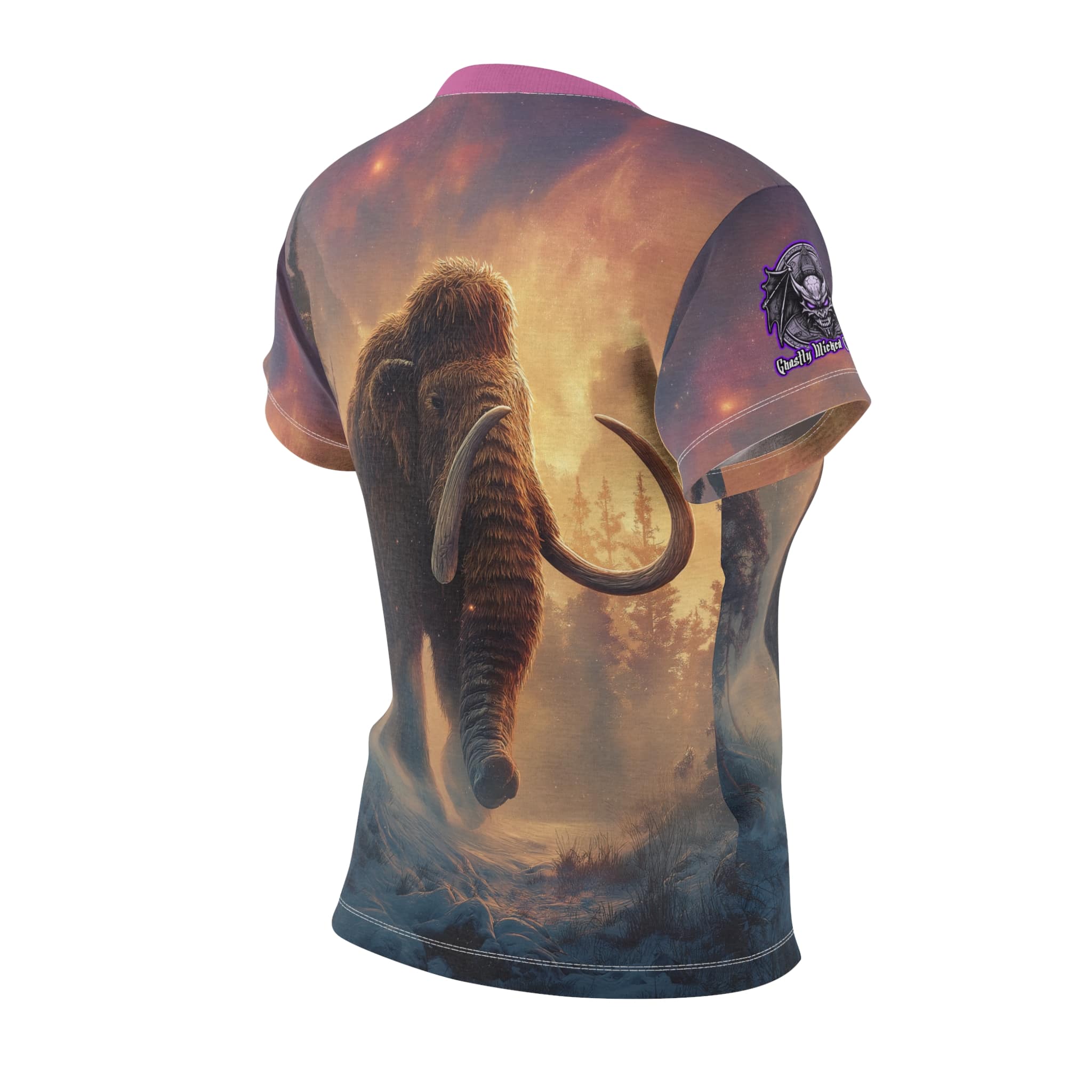 Prehistoric Wooly Mammoth Mastodon Women's Tee (AOP) - Image 4