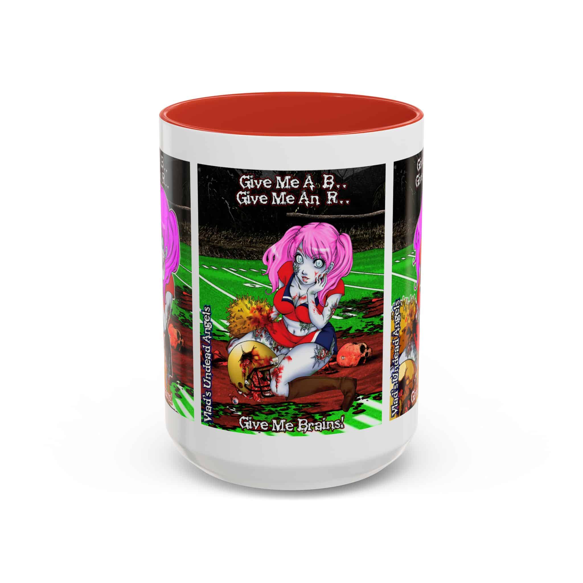 Buffy Undead Angel Zombie Cheerleader C1 PH – Classic Art w/Text Accent Coffee Mug (11, 15oz) - Image 33