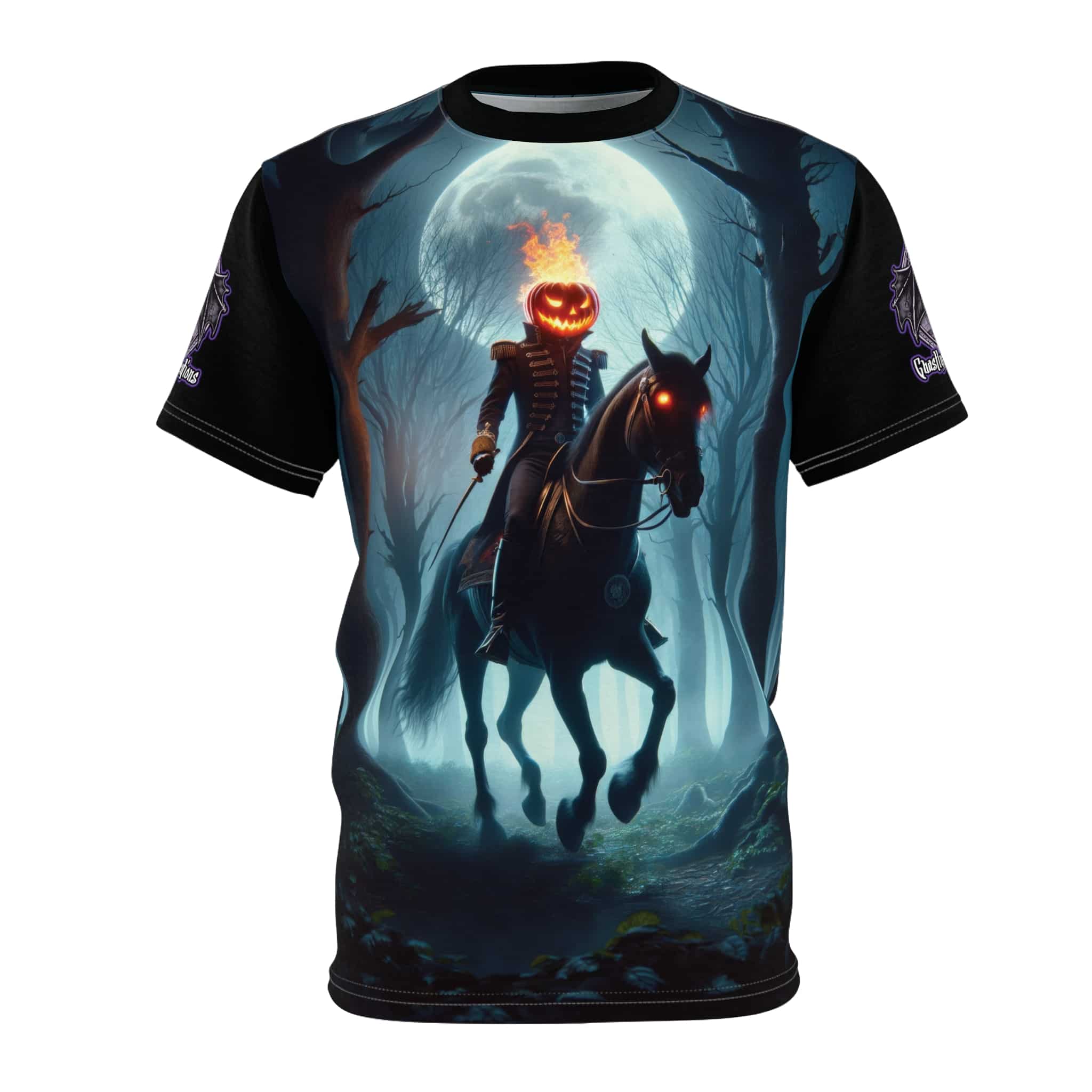 Headless Horseman Of Sleepy Hollow #DZ-003 Unisex Cut & Sew Tee (AOP) - Image 5