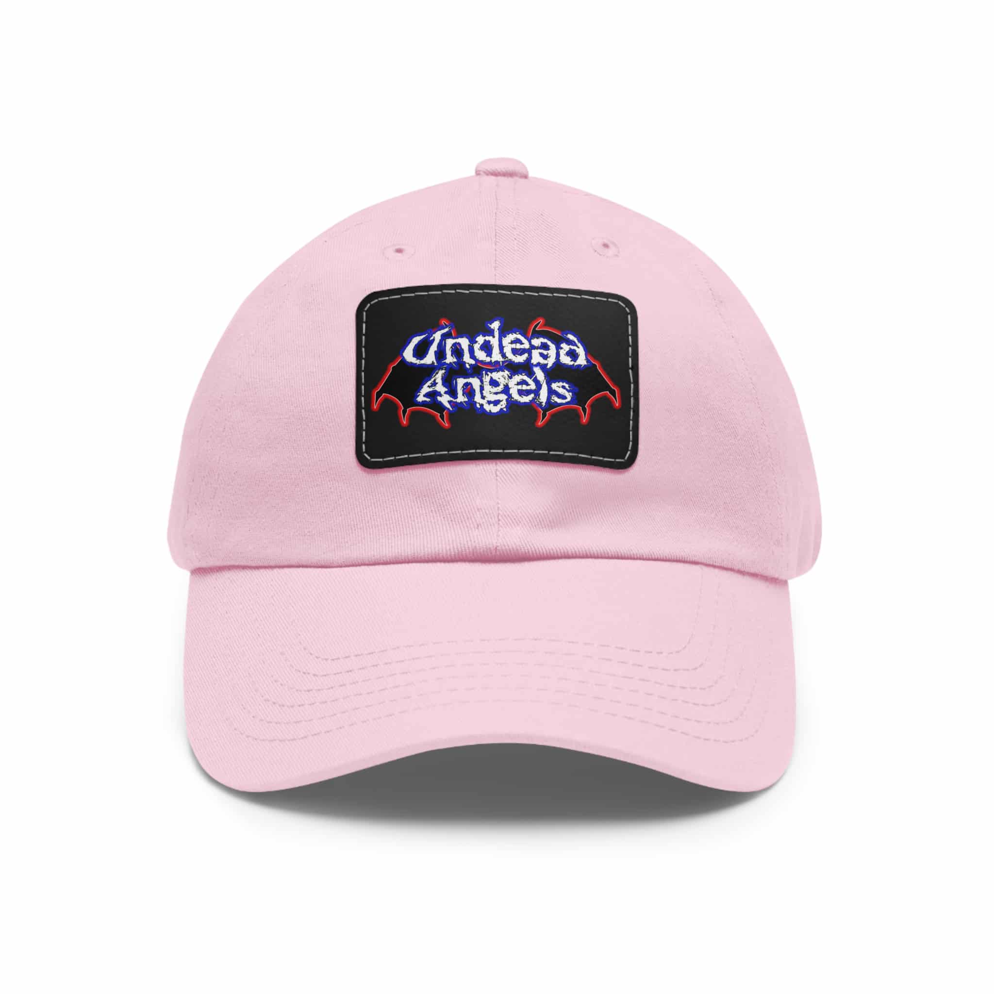 Undead Angels Logo Leather Patch Dad Hat - Casual Style for Music Lovers - Image 51