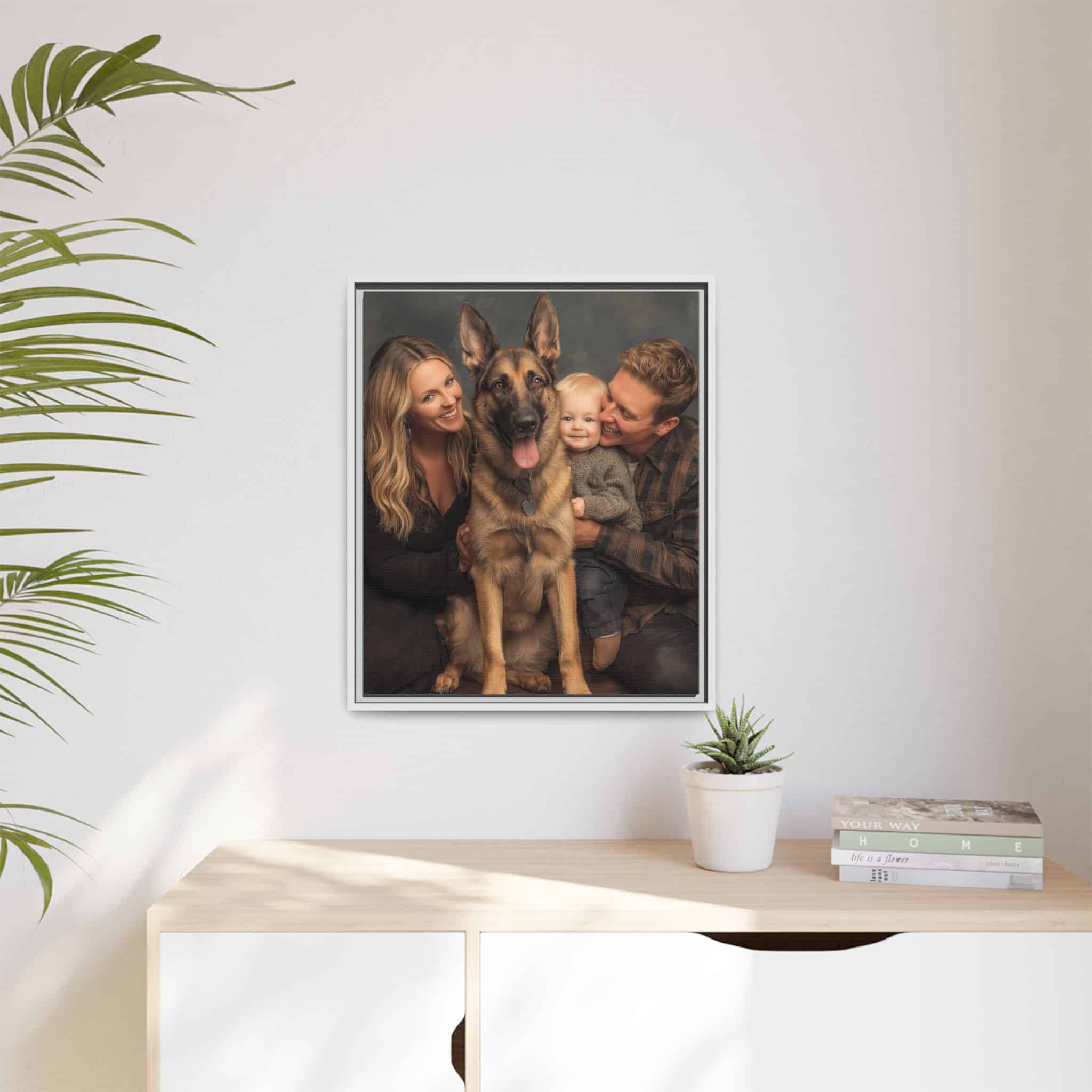 Personalized Framed Family Canvas Wall Art Vertical Multiple Sizes Available - Image 179