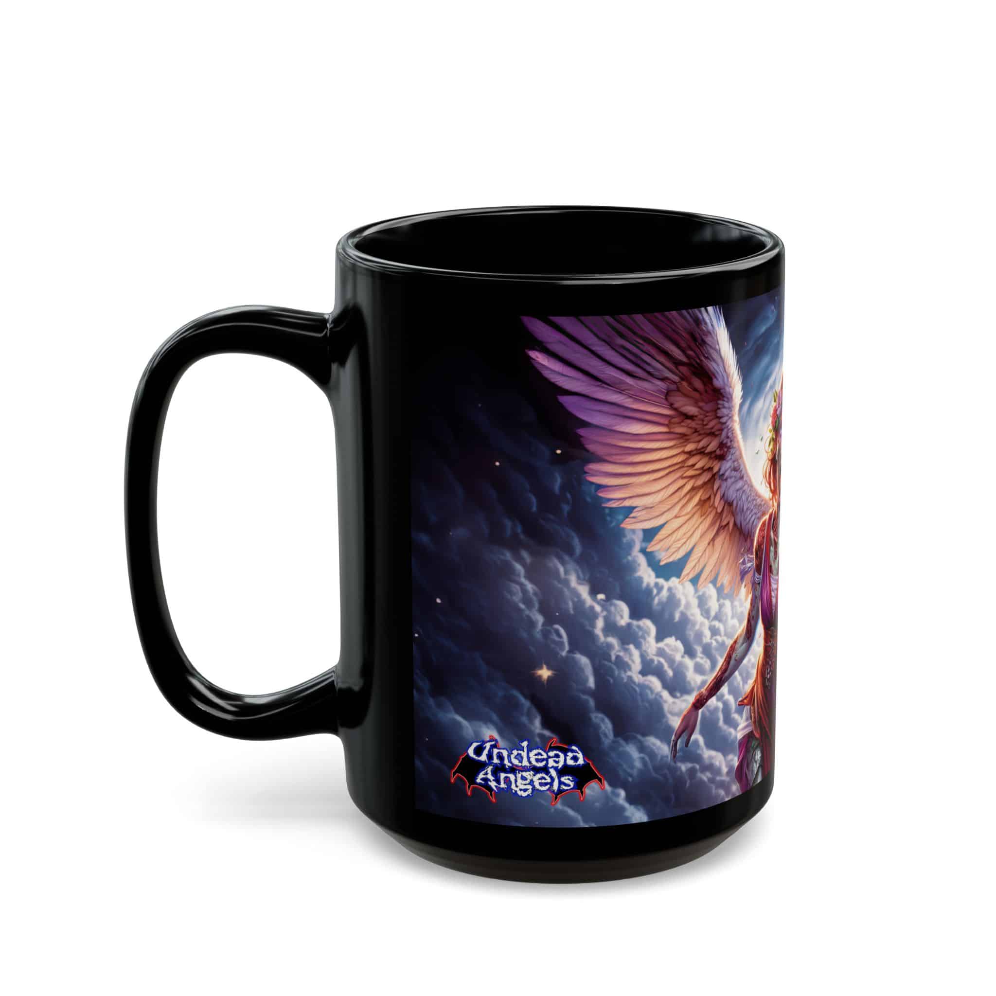 Scarlet Undead Angels Zombie Cupid #DSZ-004L Black Mug (11oz, 15oz) - Image 7