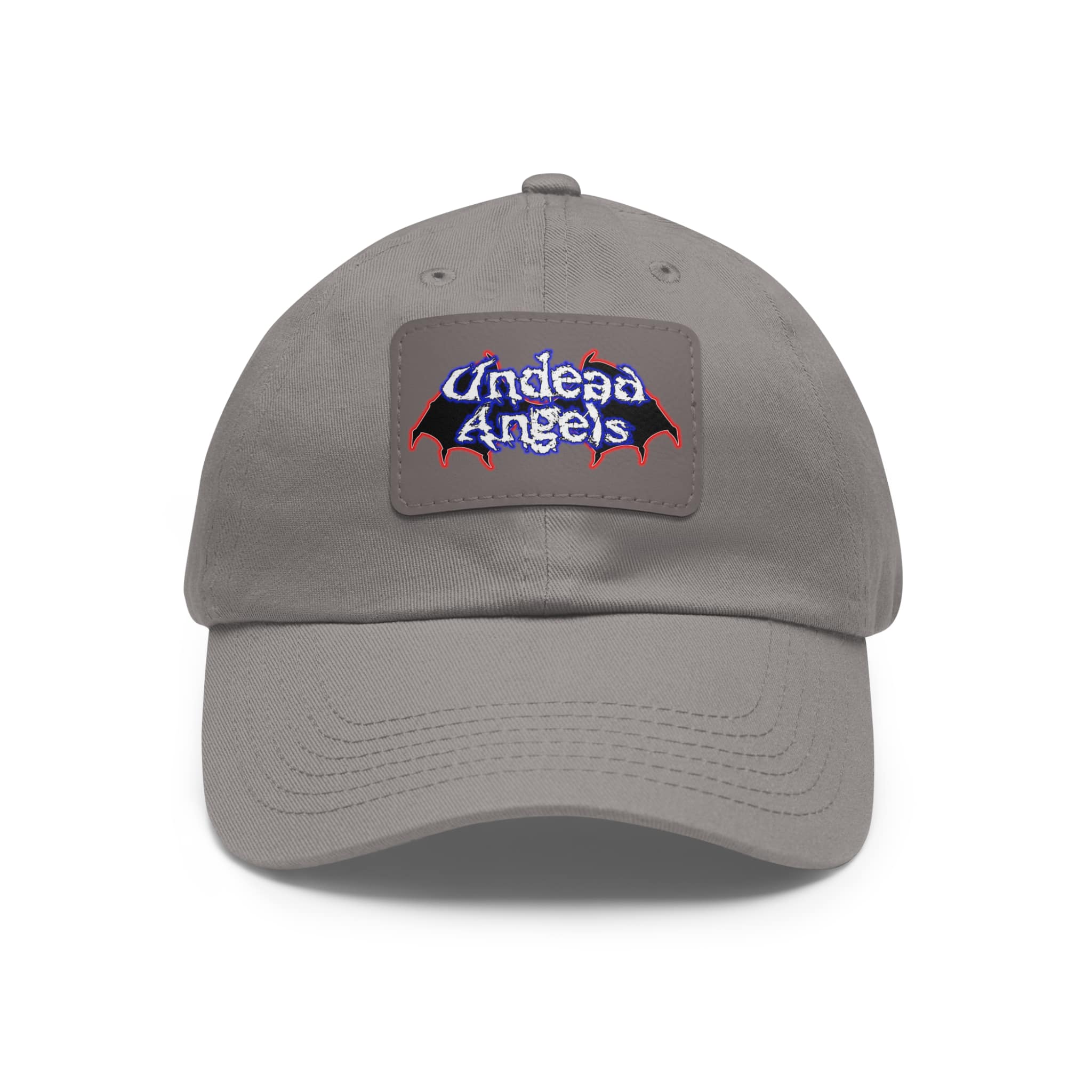 Undead Angels Logo Leather Patch Dad Hat - Casual Style for Music Lovers - Image 36