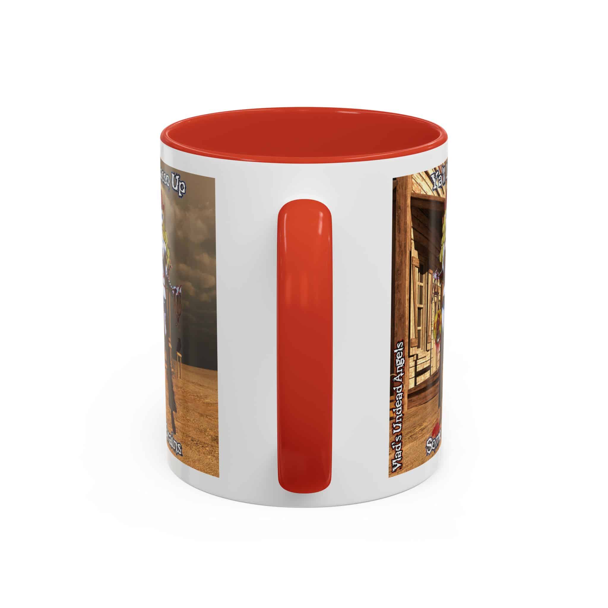 Cassidy Undead Angel Cowgirl – Classic Art w/Text Accent Coffee Mug (11, 15oz) - Image 12