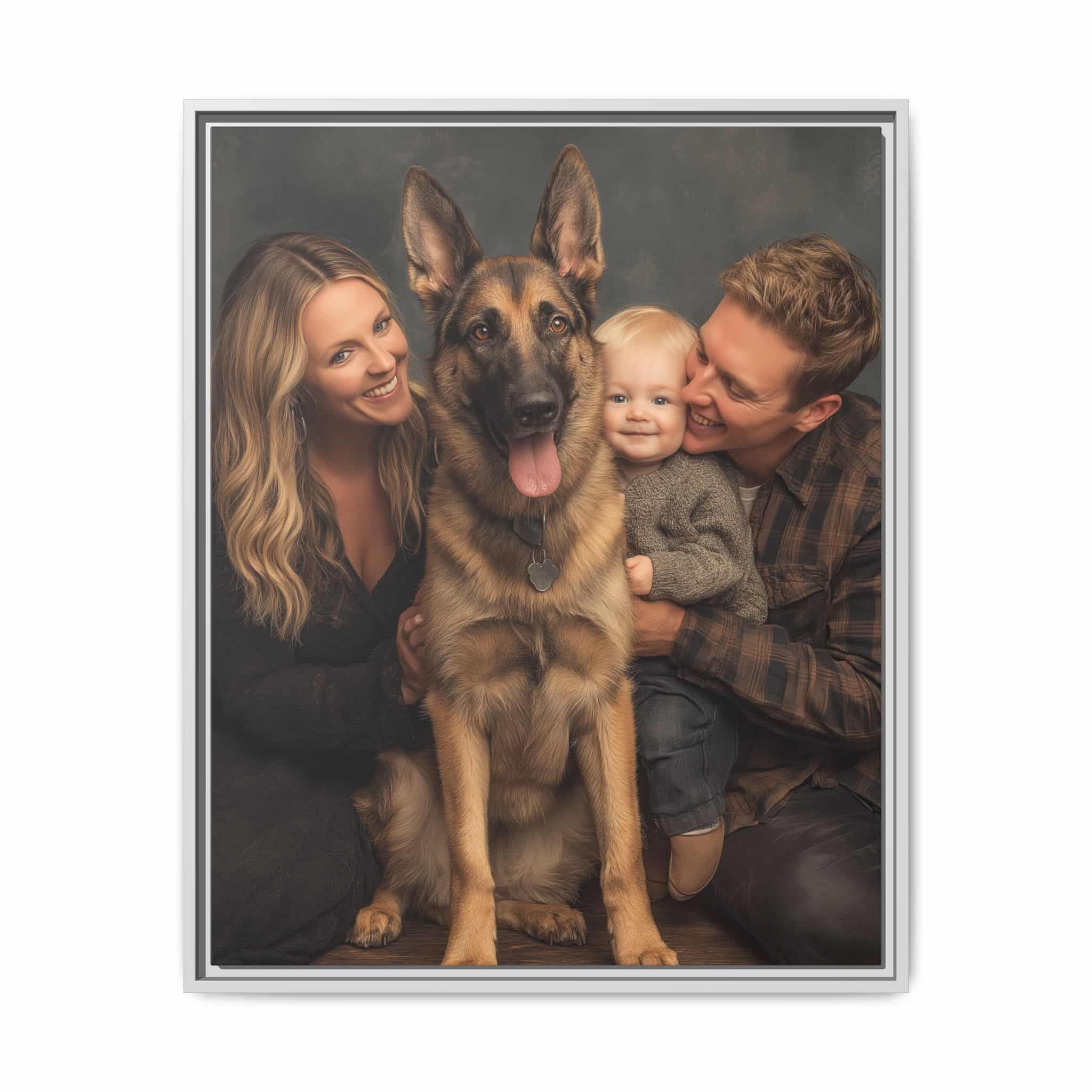 Personalized Framed Family Canvas Wall Art Vertical Multiple Sizes Available - Image 117