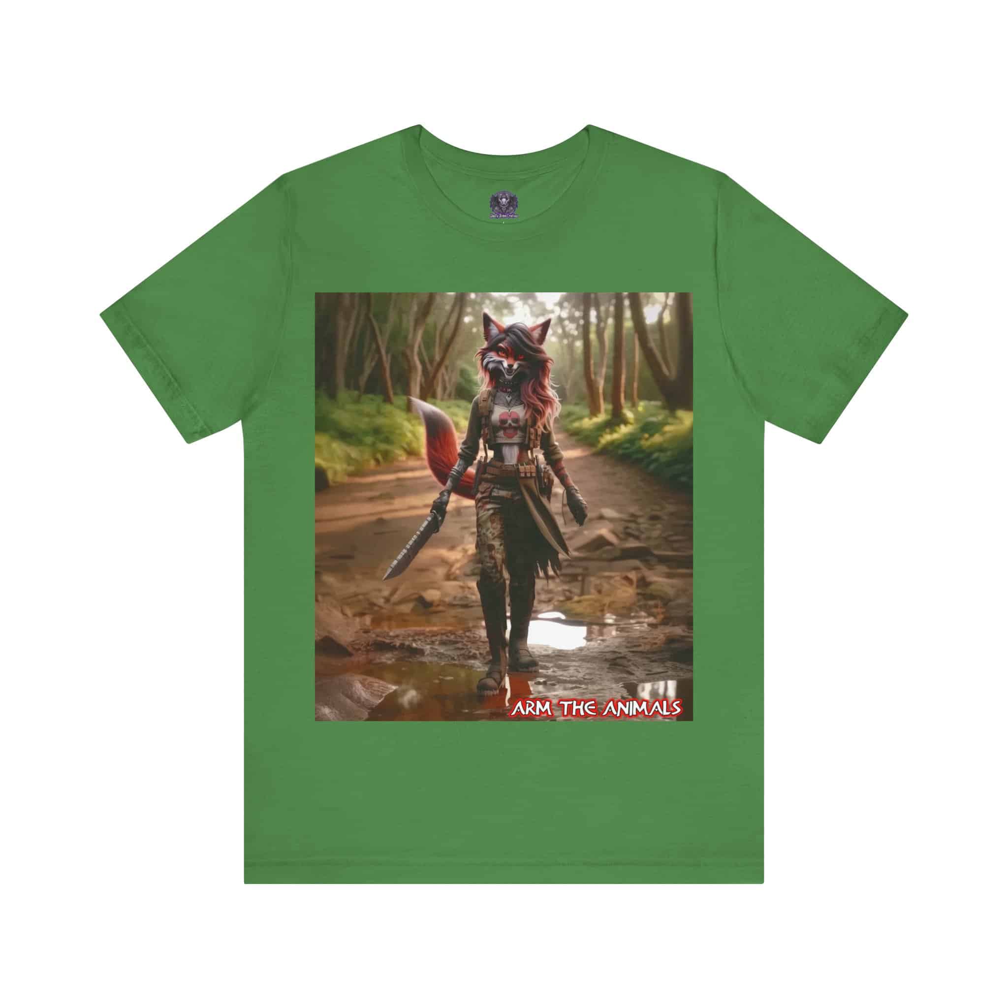 Arm The Animals: Hunter Fox #AA-D-Fo001 Unisex Jersey Short Sleeve Tee - Image 41