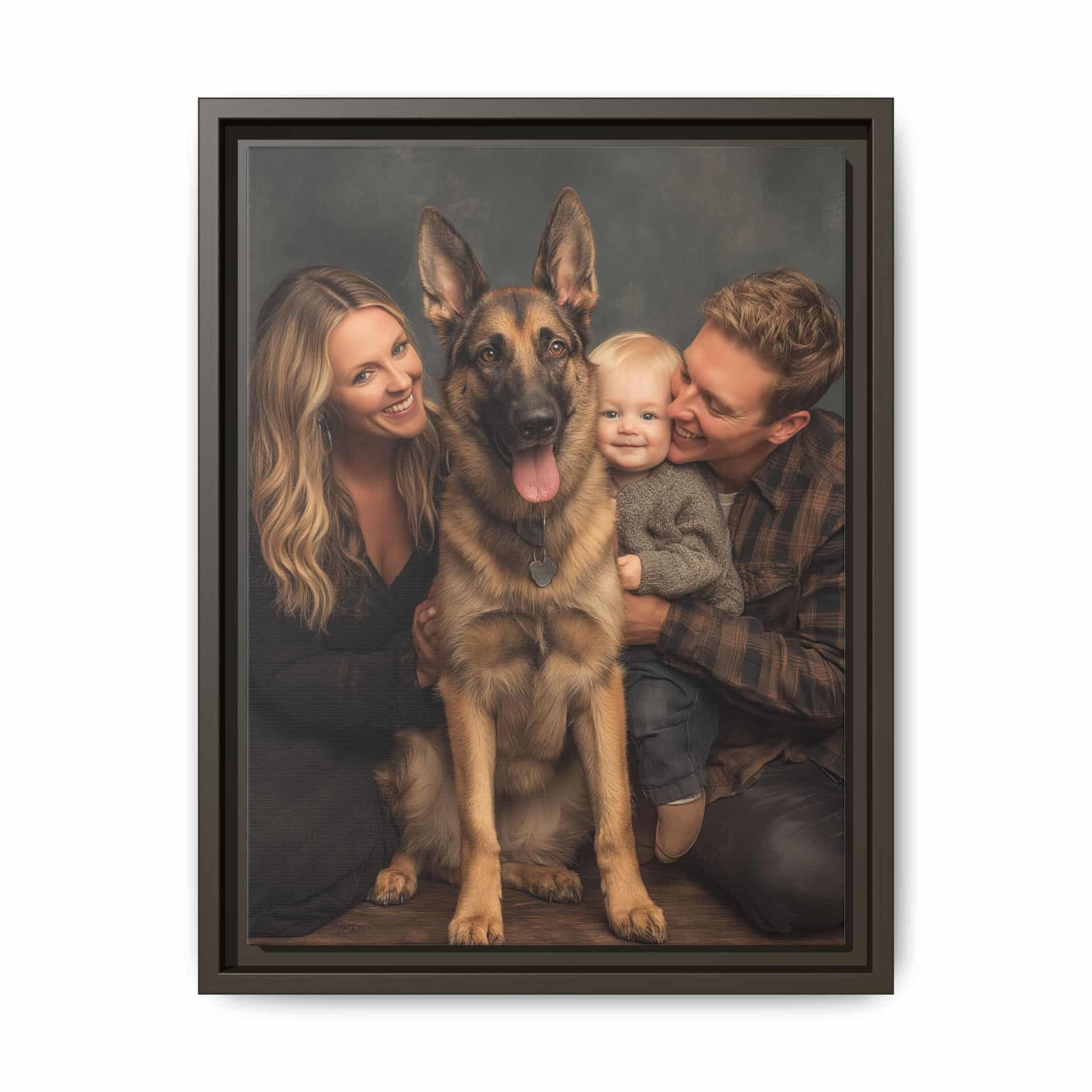 Personalized Framed Family Canvas Wall Art Vertical Multiple Sizes Available - Image 53