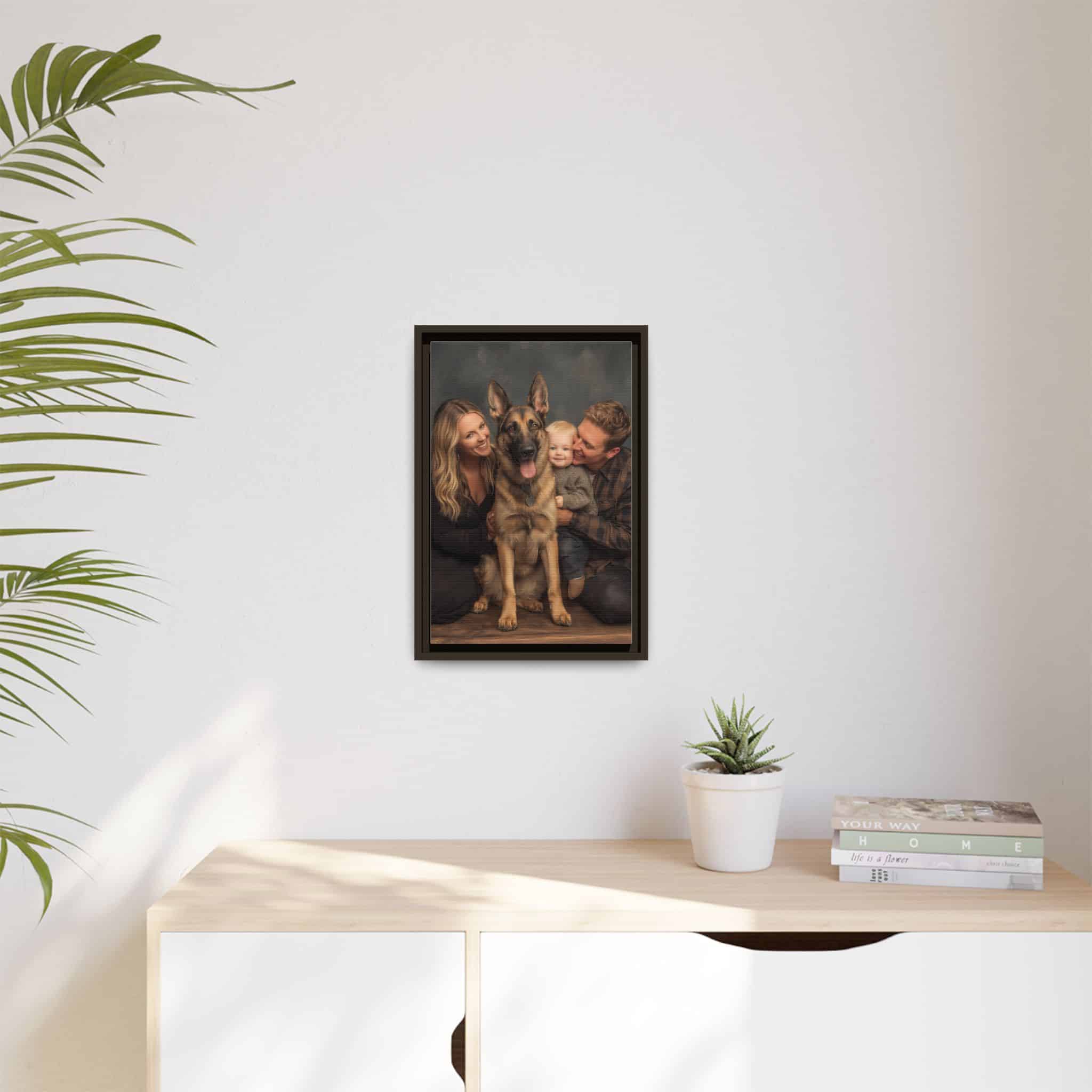 Personalized Framed Family Canvas Wall Art Vertical Multiple Sizes Available - Image 151