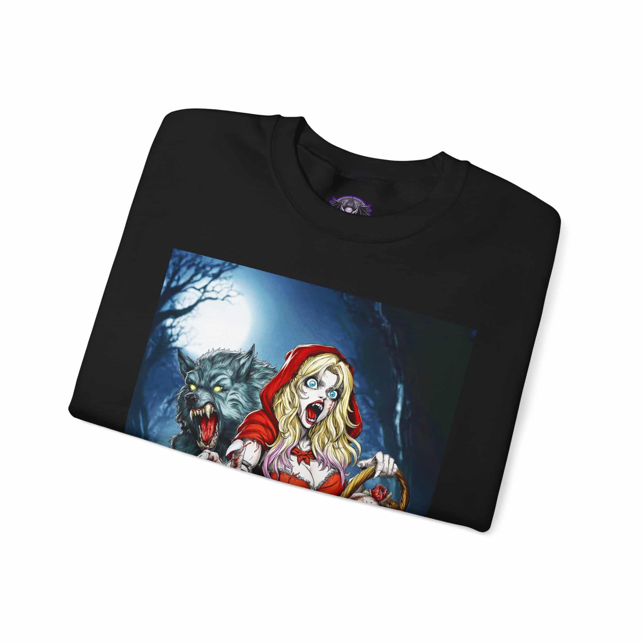 Vampire Red Riding Hood By Ghastly Wicked Tales 2025-01 Unisex Heavy Blend™ Crewneck Sweatshirt - Image 11