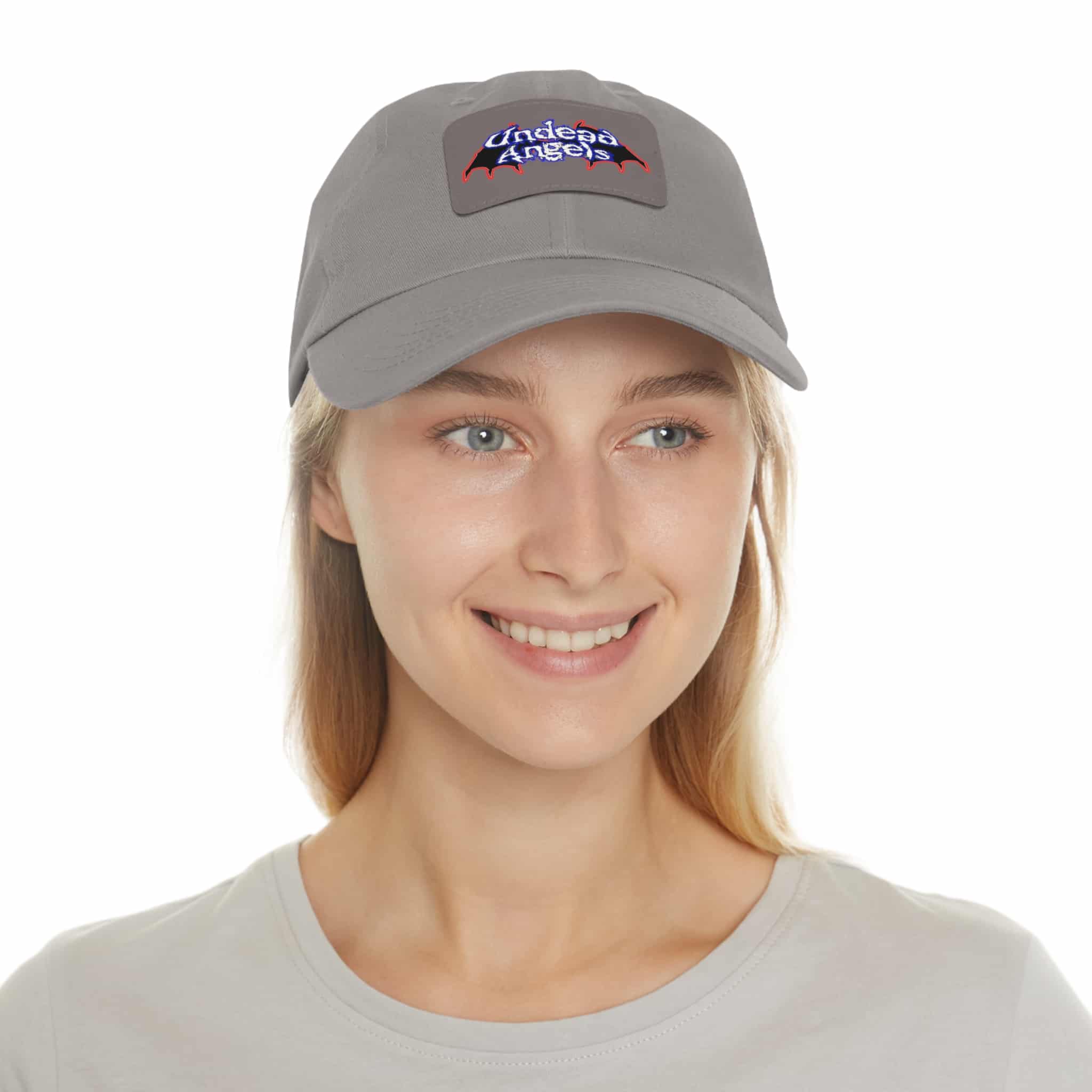 Undead Angels Logo Leather Patch Dad Hat - Casual Style for Music Lovers - Image 39