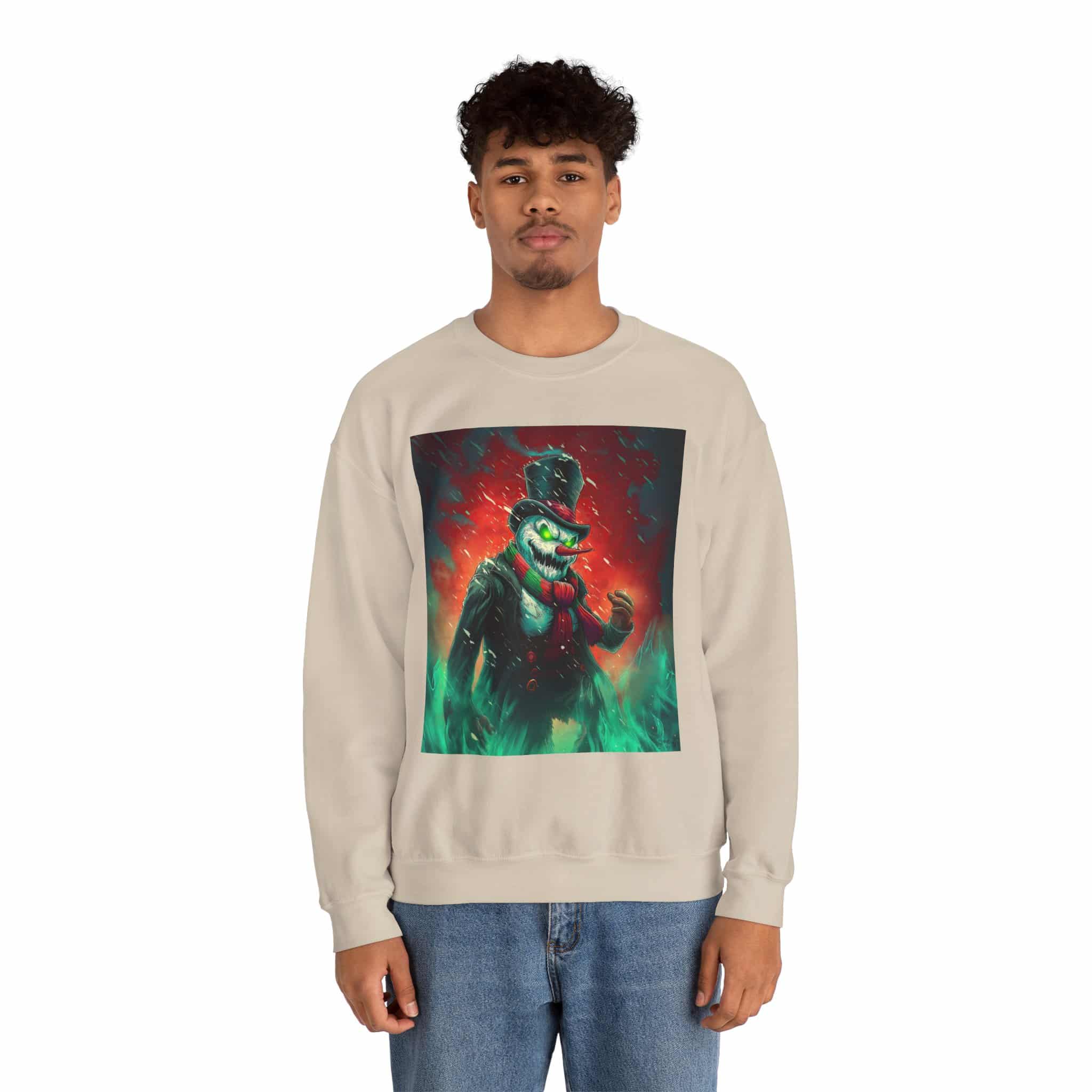 Sadistic Snowman II Unisex Heavy Blend™ Crewneck Sweatshirt Christmas - Image 21