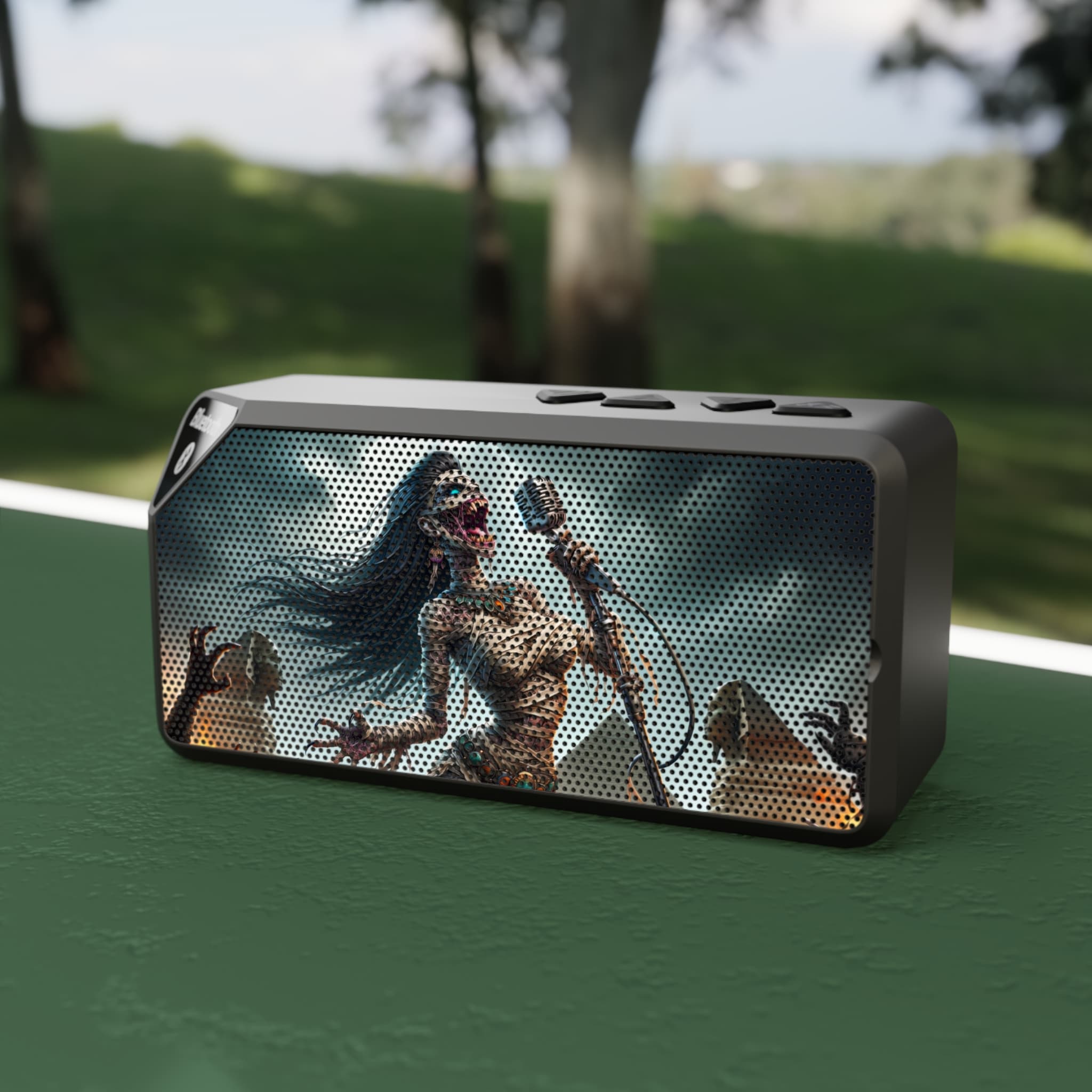 Monster Mosh 2024 Tour Mummy Goddess Singer MM-D-MG01 Jabba Bluetooth Speaker with Unique Artwork - Perfect for Fans and Music Lovers - Image 5