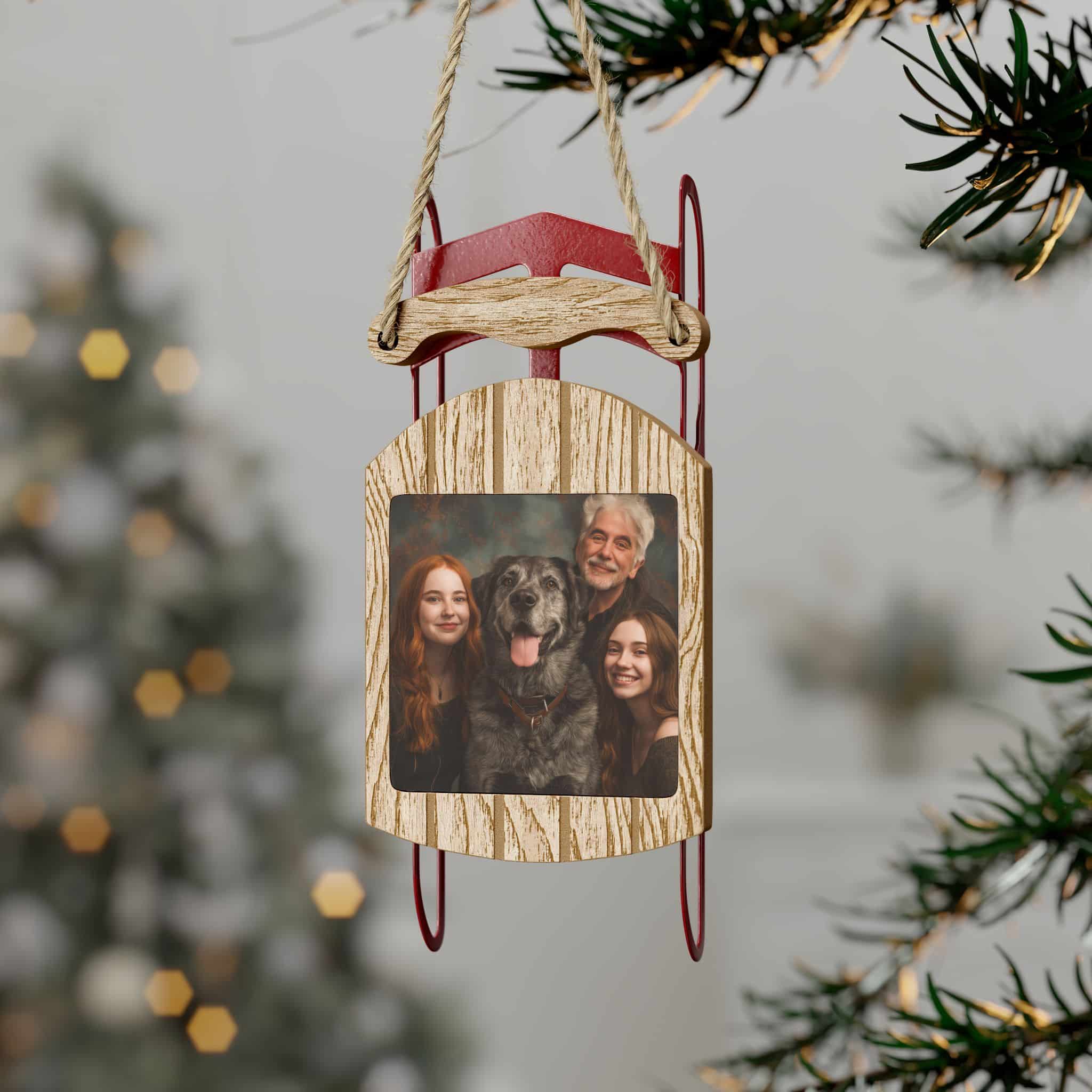 Personalized Sled Ornaments - Image 3