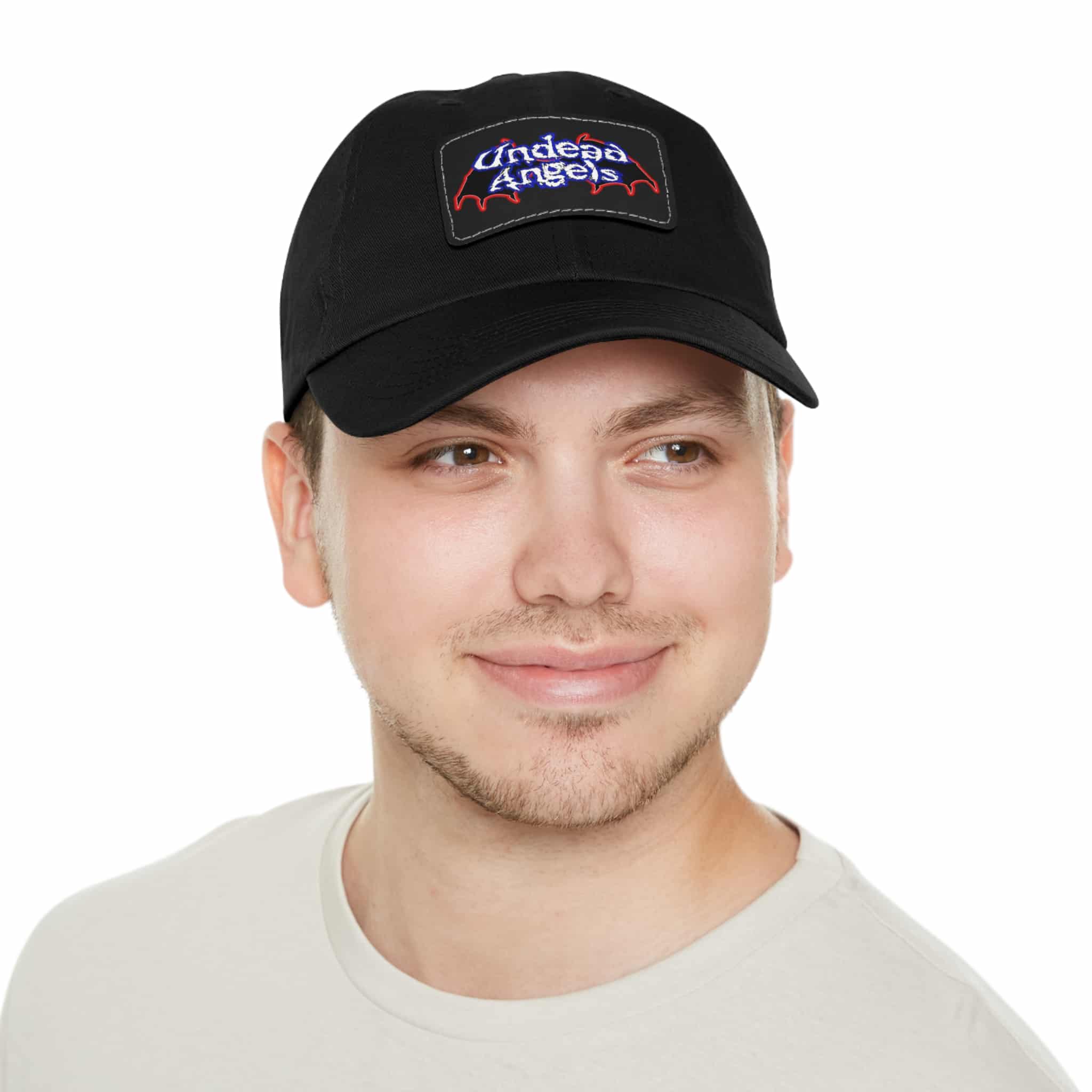 Undead Angels Logo Leather Patch Dad Hat - Casual Style for Music Lovers - Image 20