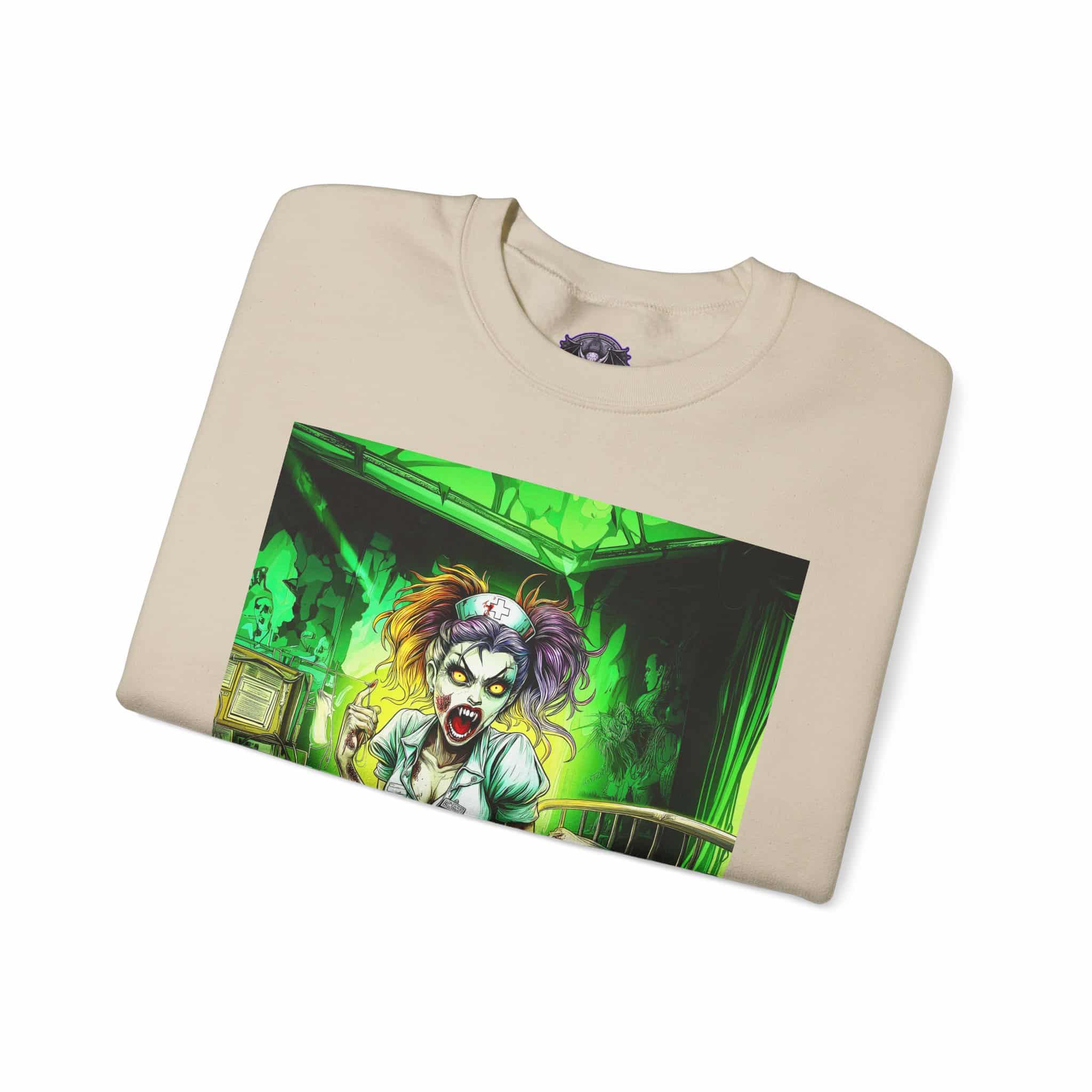 Undead Angels Zombie Nurse Lexi 002 Unisex Heavy Blend™ Crewneck Sweatshirt - Image 11