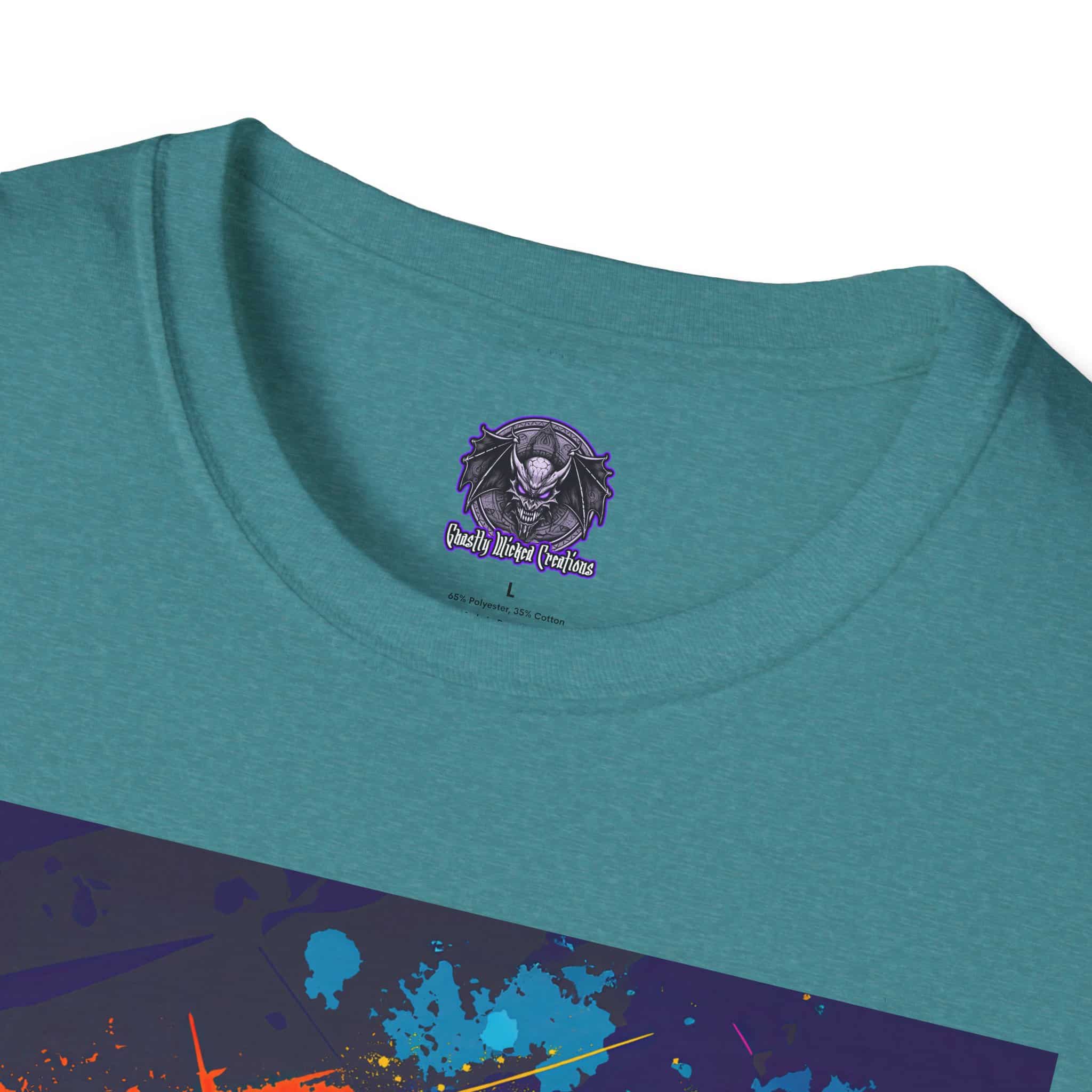 Frankenstein Pop Art 60's Style Unisex T-Shirt - Image 7