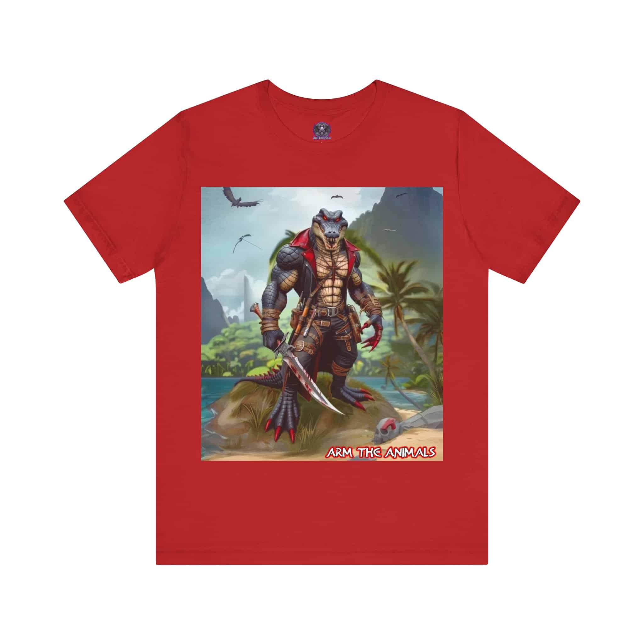 Arm The Animals: Pirate Gator #AA-D-PG003 Unisex Jersey Short Sleeve Tee - Image 31