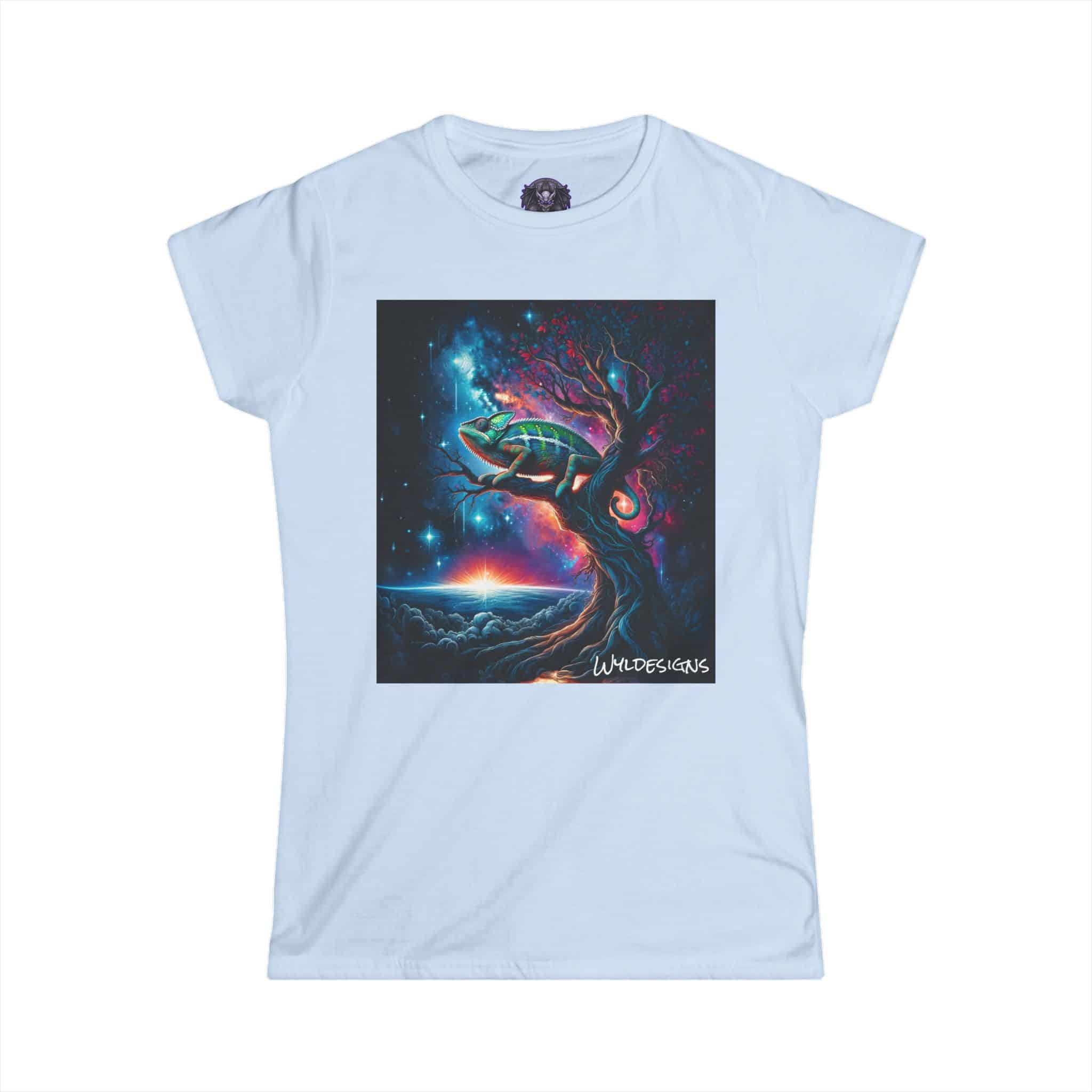 Cosmic Chameleon WD-D004 By Wyldesigns Women's Softstyle Tee - Image 25