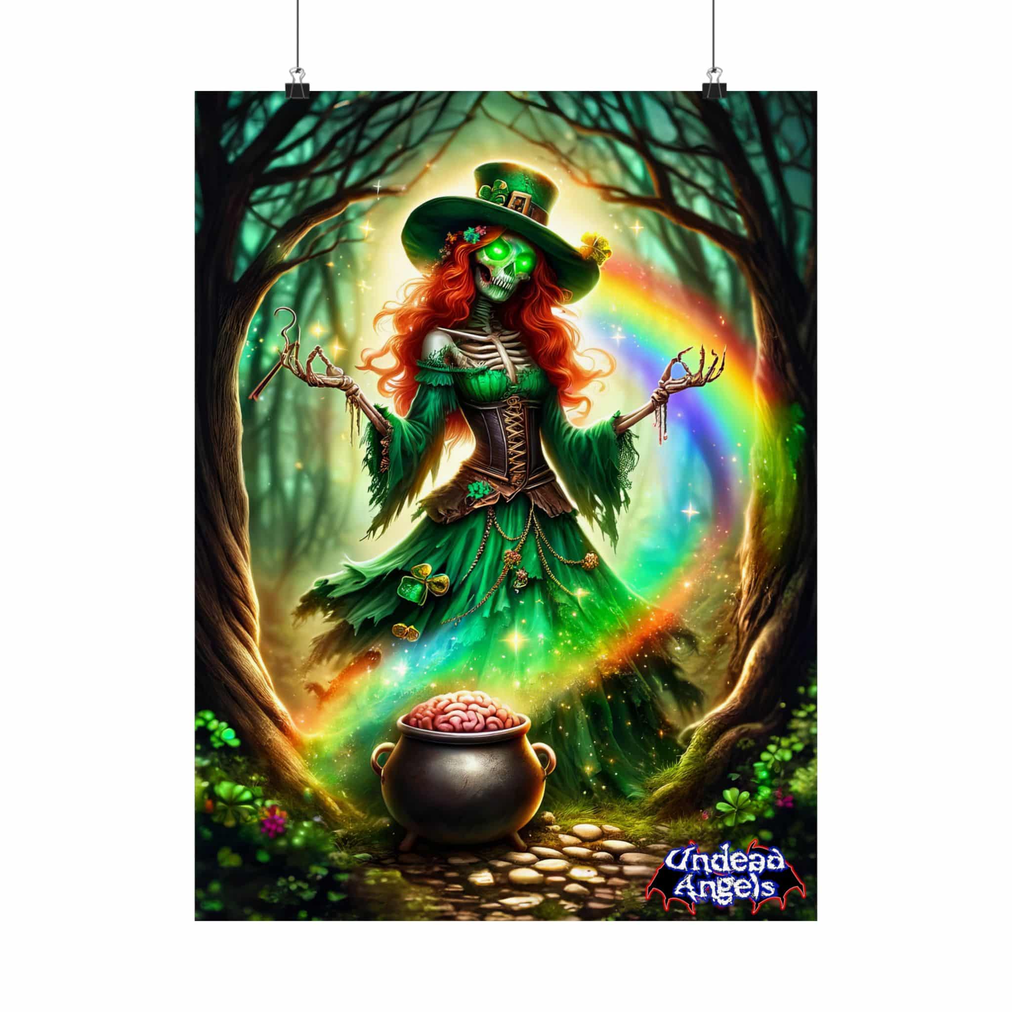 Fiona Undead Angel Leprechaun Queen #DFZ-004B Matte Vertical Posters