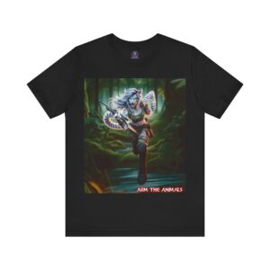 Arm The Animals: Commando Tigress #AA-D-WT004 Unisex Jersey Short Sleeve Tee