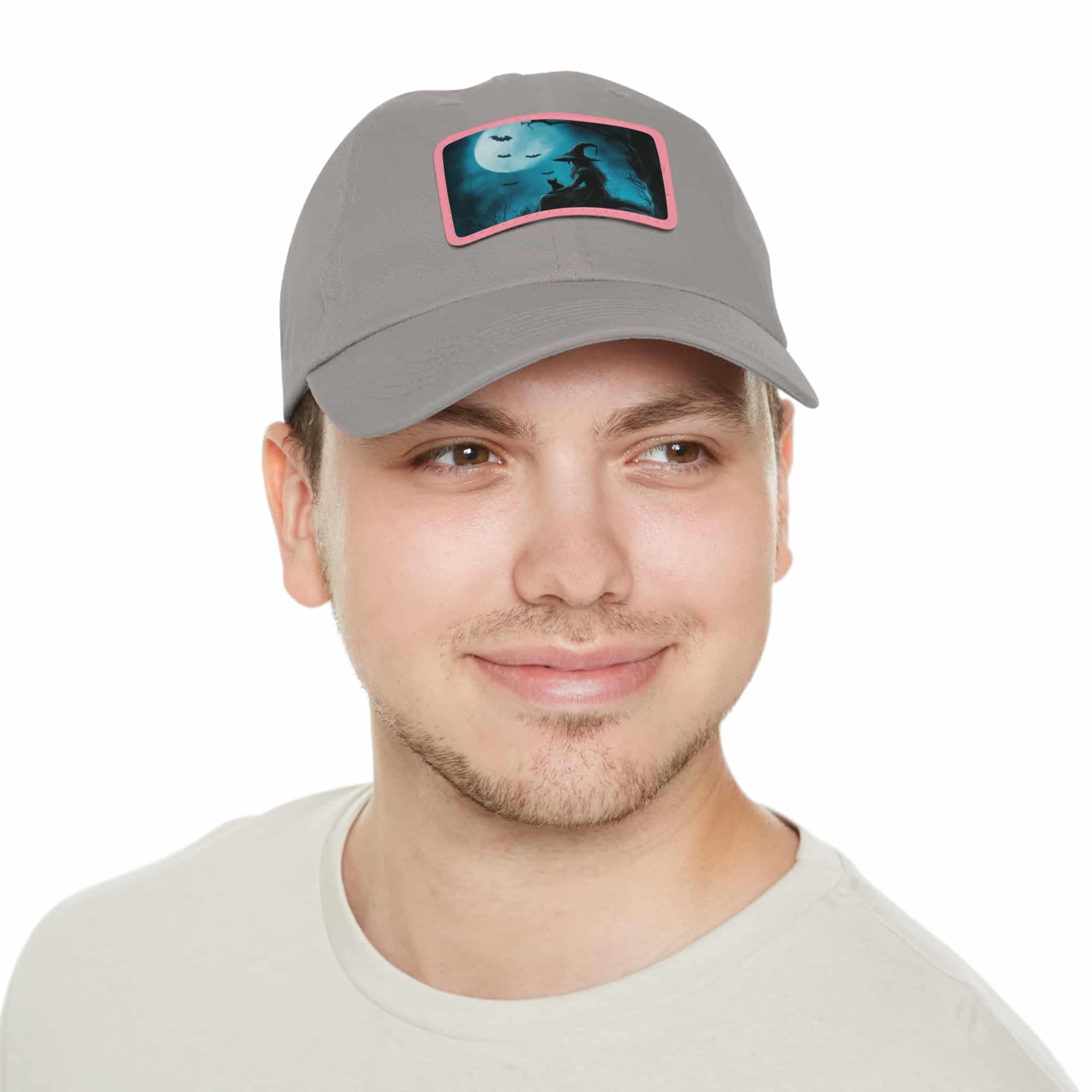 Witch With Black Cat By Moonlight #MJ-W003 Logo Leather Patch Dad Hat - Casual Style for Music Lovers - Image 55