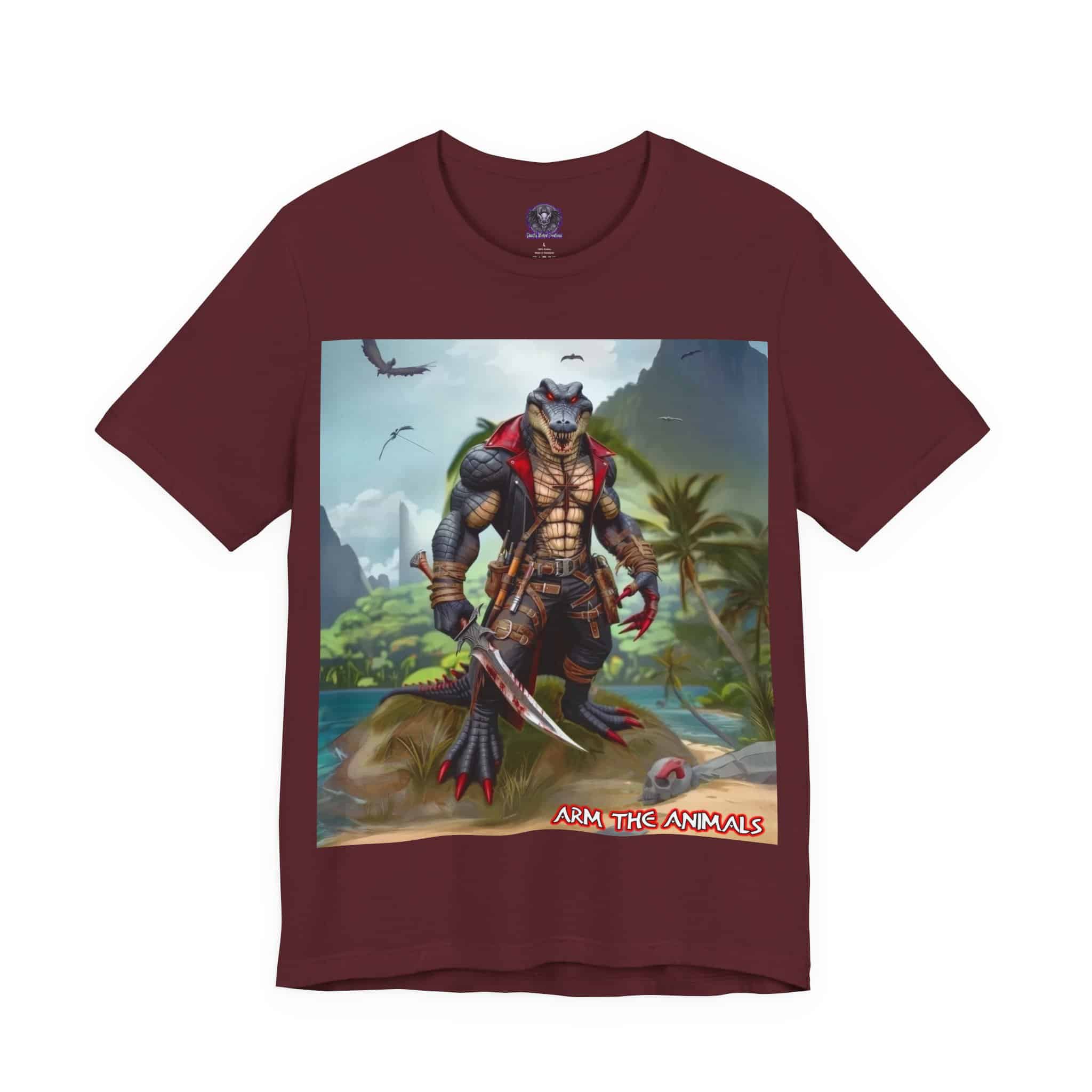 Arm The Animals: Pirate Gator #AA-D-PG003 Unisex Jersey Short Sleeve Tee - Image 28