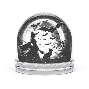 Witches Moon Silhouette Snow Globe
