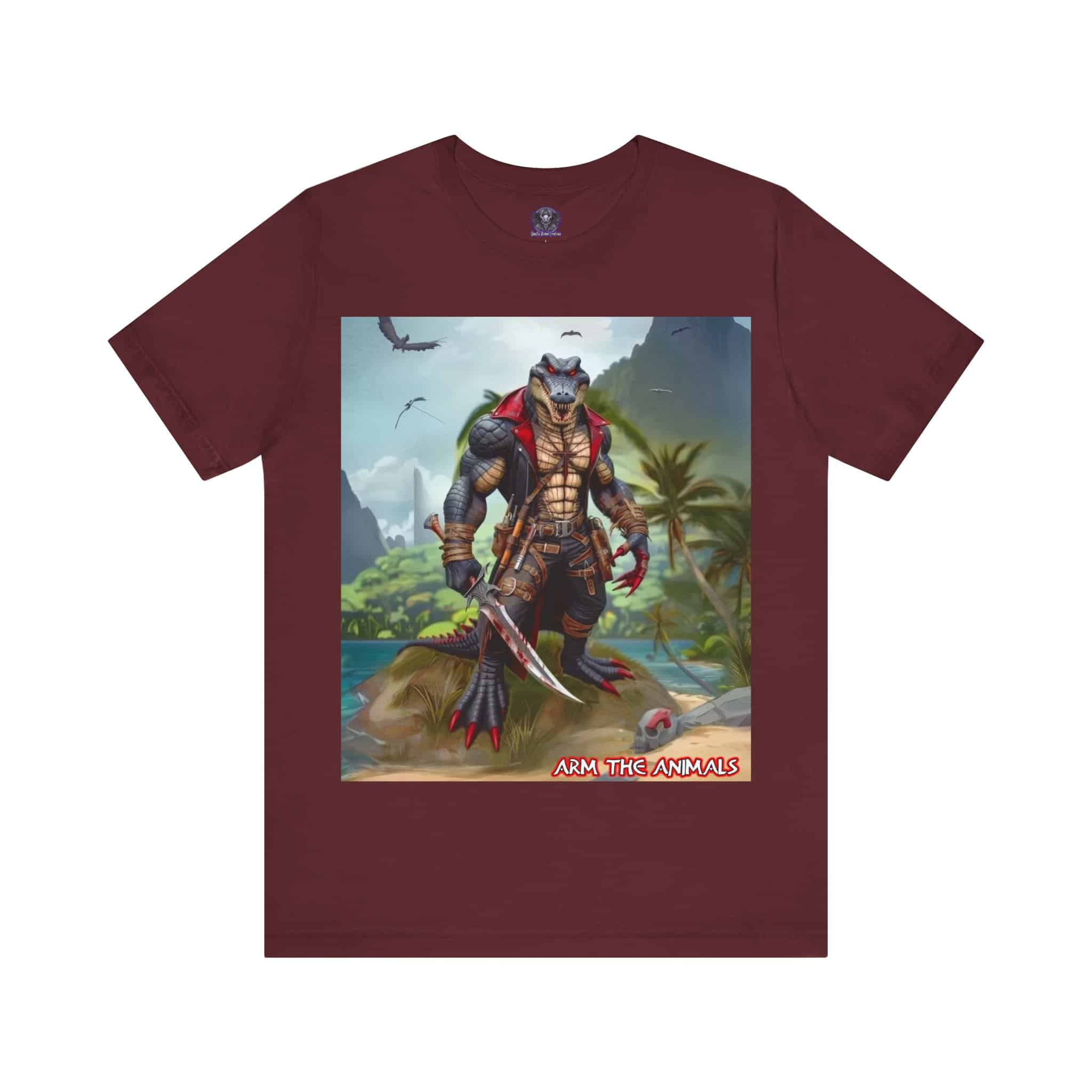 Arm The Animals: Pirate Gator #AA-D-PG003 Unisex Jersey Short Sleeve Tee - Image 26