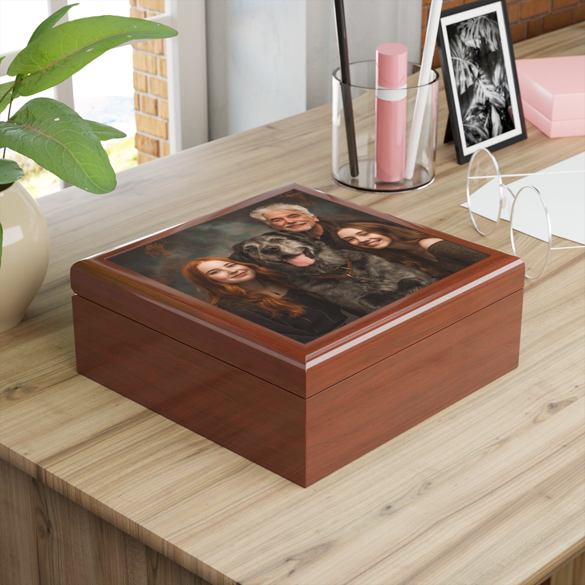 Personalized Family Photo Jewelry Box - Image 5