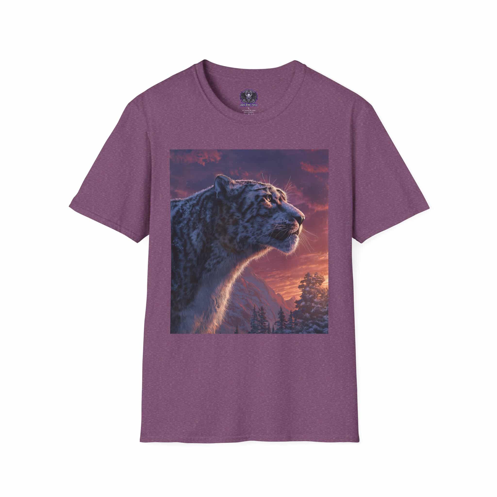 Snow Leopard IV Profile By Wyldesigns Unisex T-Shirt - Image 45