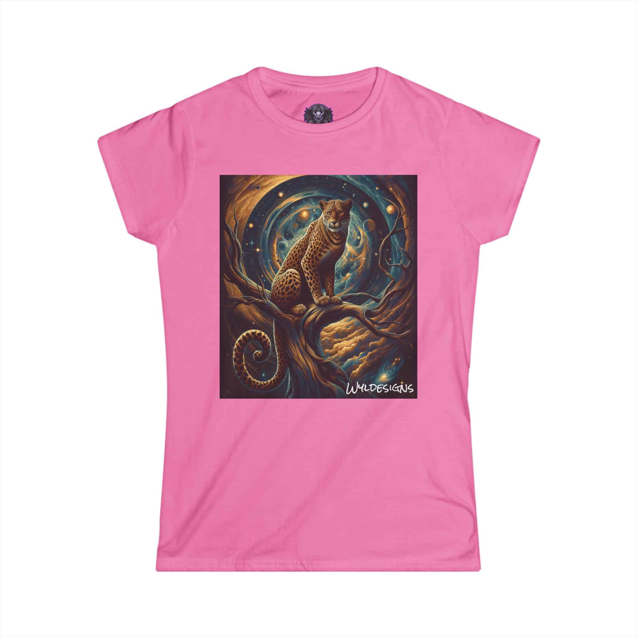 Cosmic Leopard WD-D013 By Wyldesigns Women's Softstyle Tee - Image 37