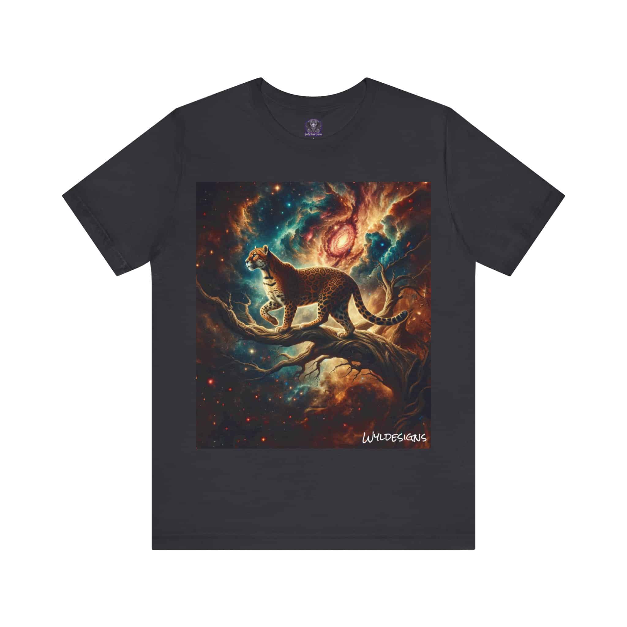 Cosmic Leopard WD-D011 By Wyldesigns Unisex Jersey Short Sleeve Tee - Image 13