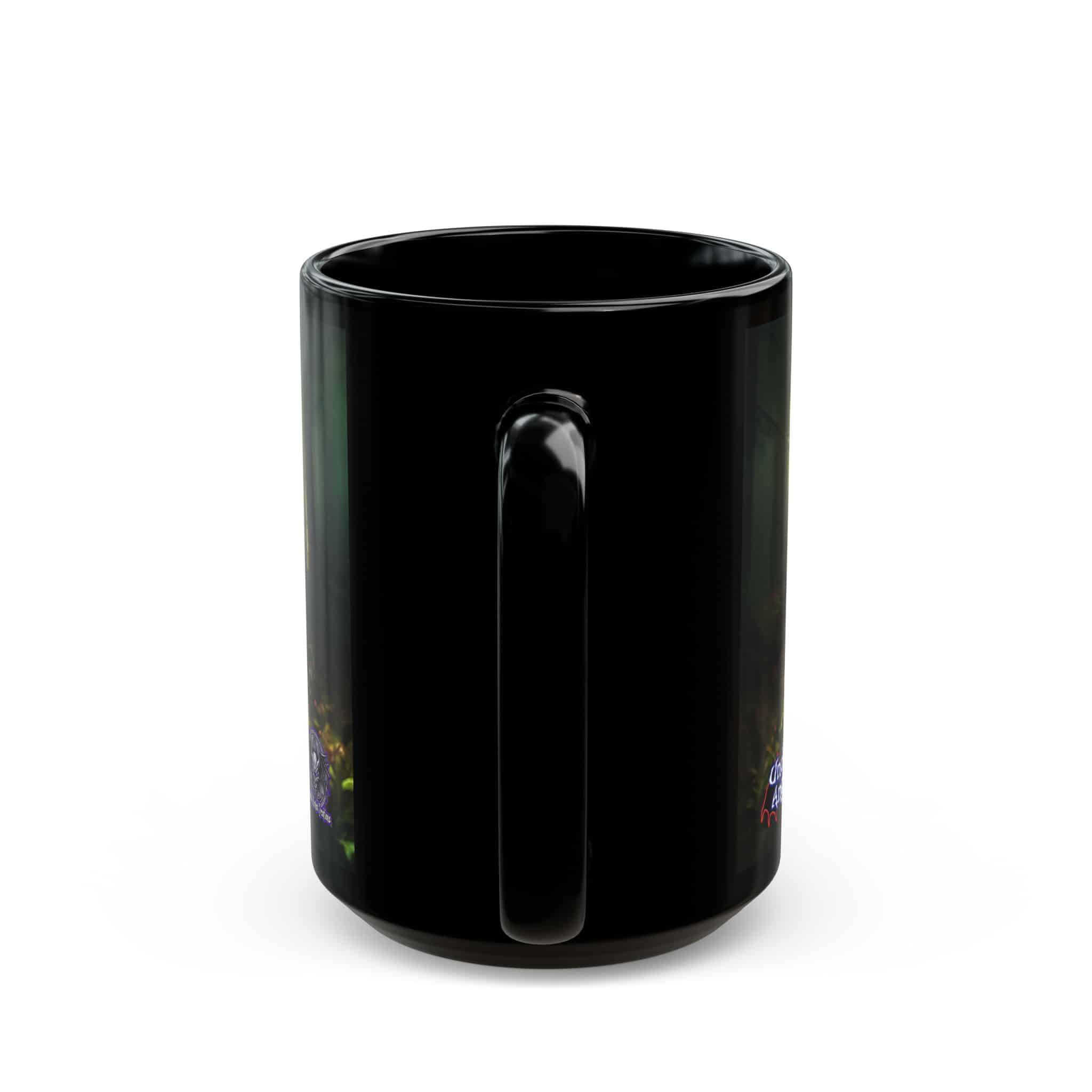 Fiona Undead Angel Leprechaun Queen #DFZ-007B Black Mug (11oz, 15oz) - Image 8