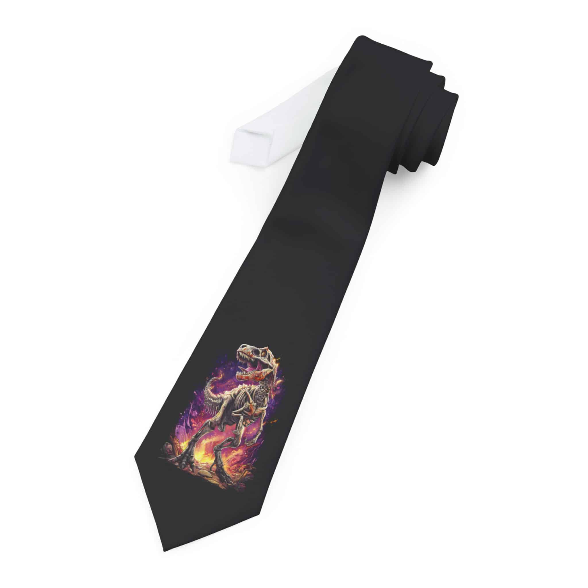 T-Rex Tie - Unique Statement Tie, Gifts for Him, Business Casual Accessory, Formal Wear, Art-Inspired - Image 3
