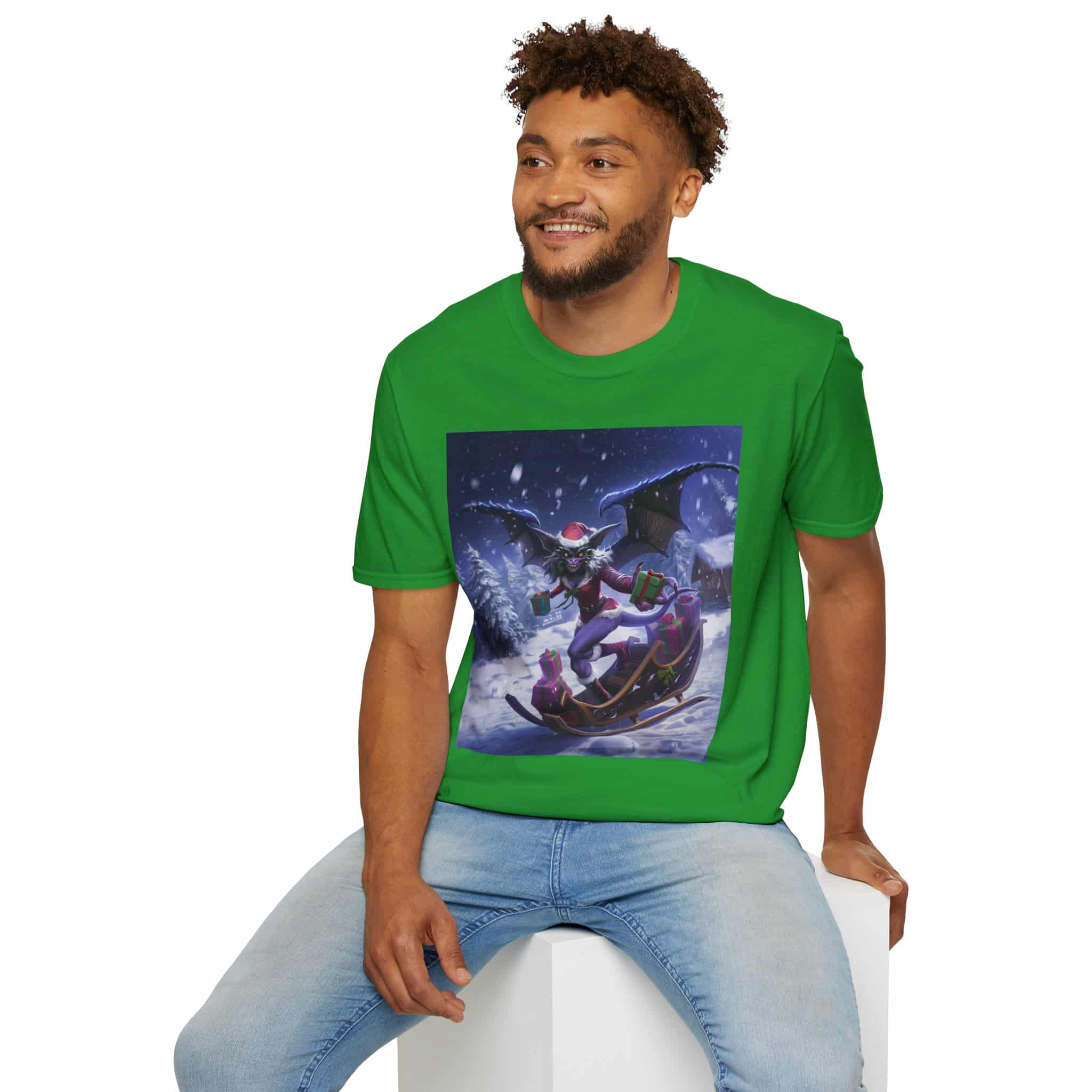 Gift Giving Gremlin Elf I Unisex T-Shirt Christmas - Image 39