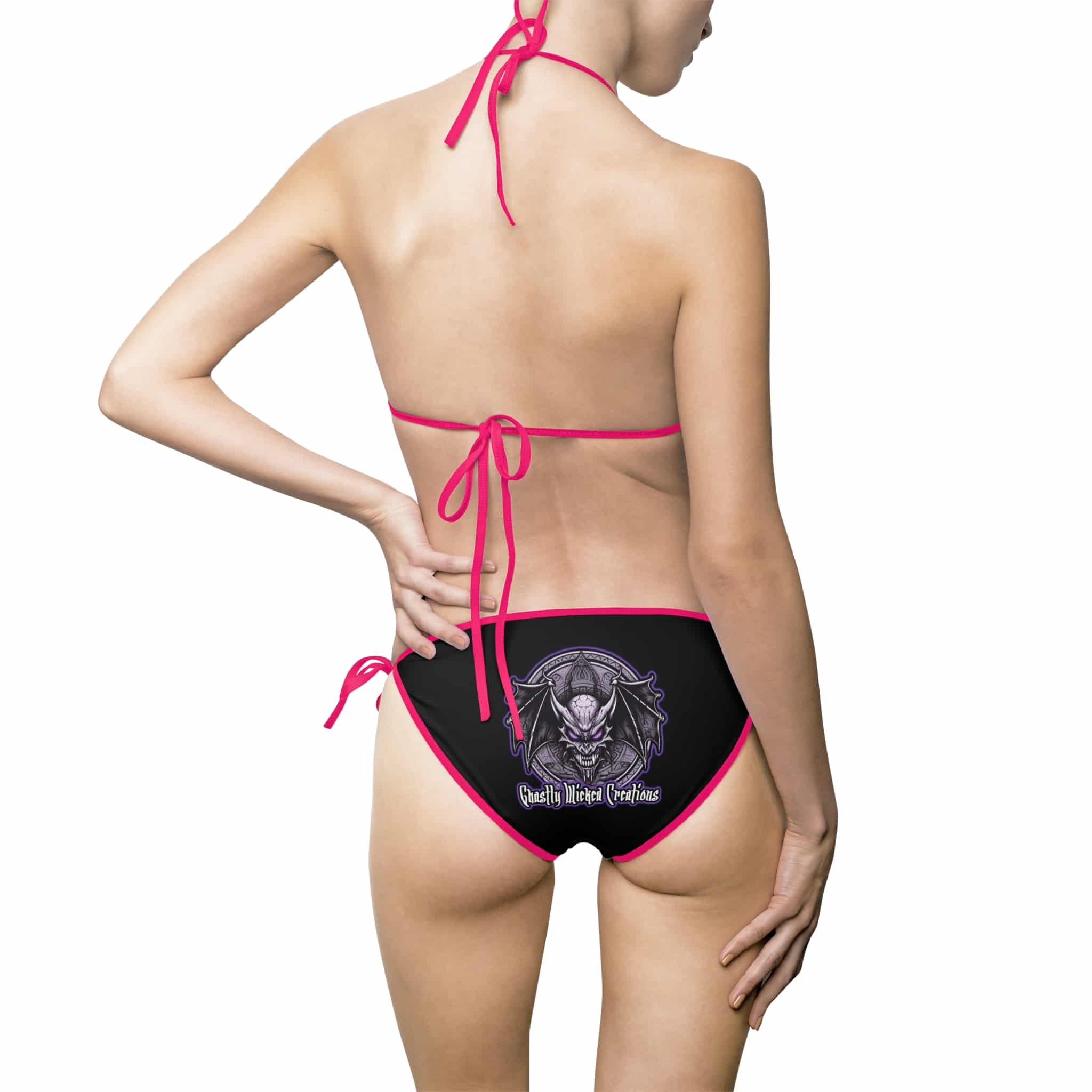 Monster Mosh 2024 Tour Mummy Bass Guitar MM-D003 Women's Bikini Swimsuit (AOP) - Image 27
