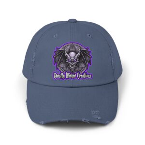 Ghastly Wicked Creations Logo Distressed Cap for Gothic Style Lovers