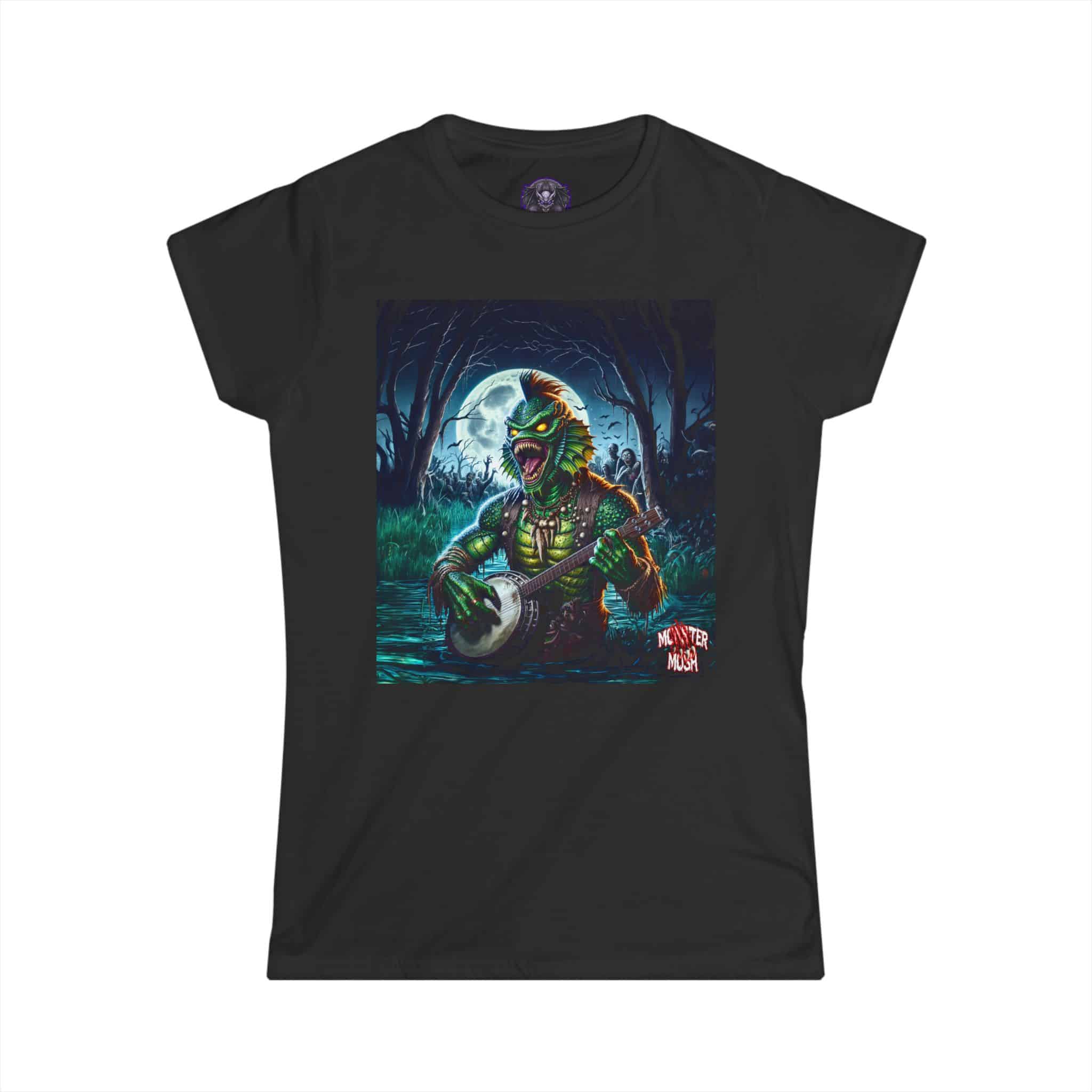 Monster Mosh 2024 Tour Gill On Banjo MM-D005 Women's Softstyle Tee - Image 4