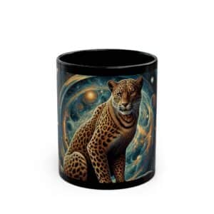 Cosmic Leopard WD-D013 By Wyldesigns Black Mug (11oz, 15oz)