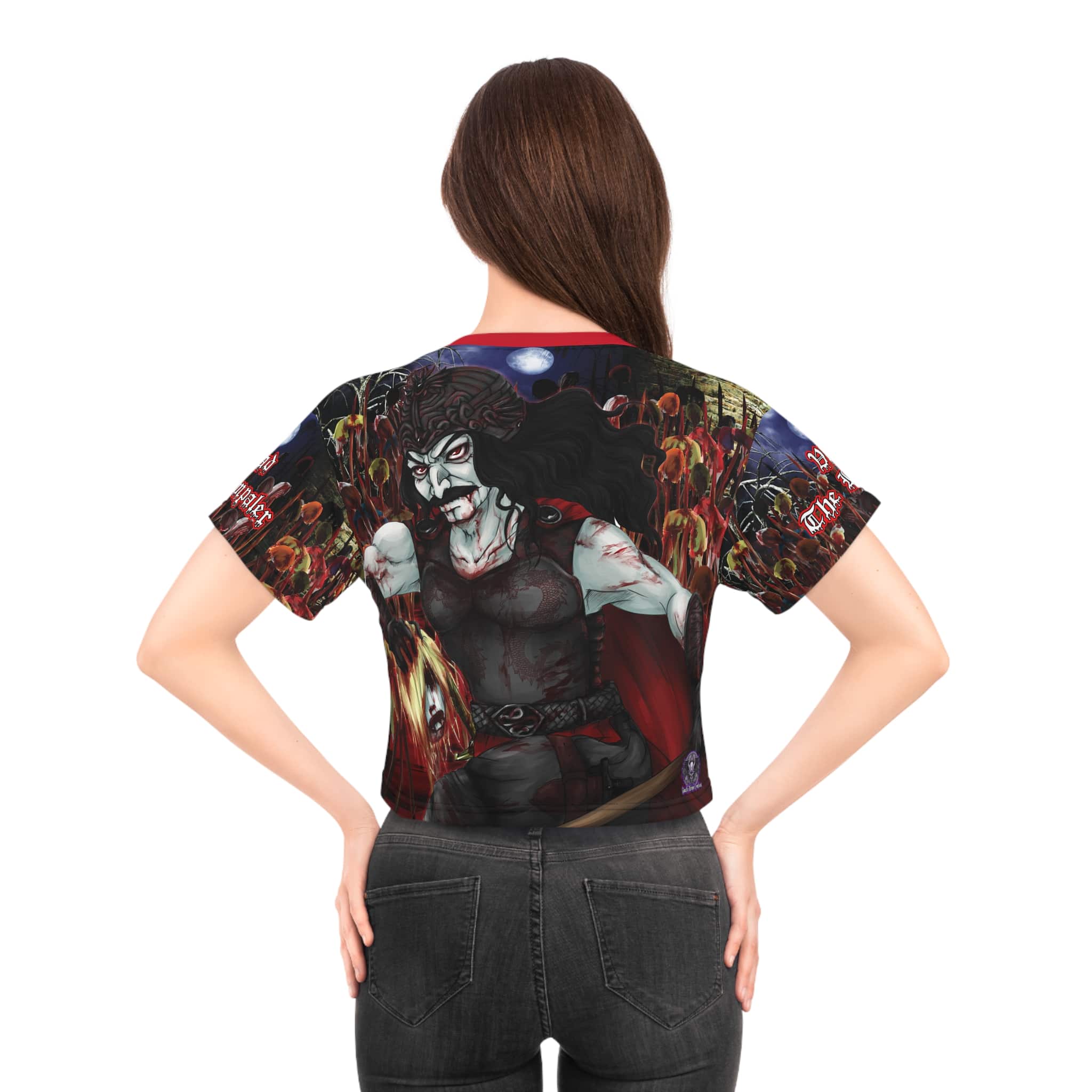 Vlad The Impaler Conquest Crop Tee (AOP) - Image 8