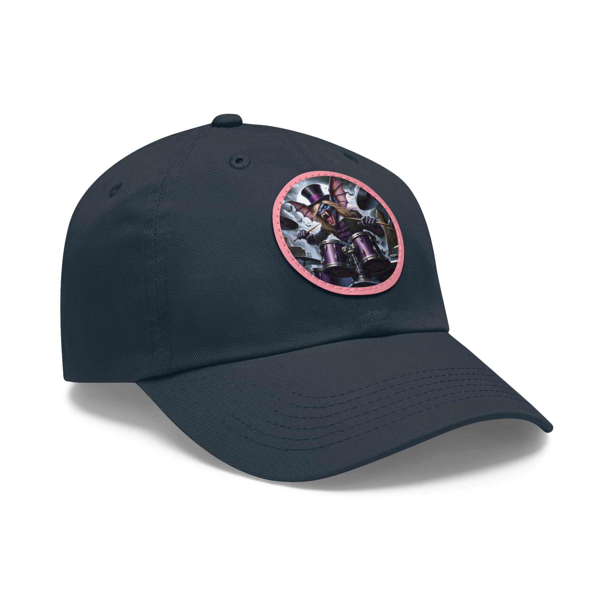 Vlad The Enforcer Bat Drummer #VTE001 Artistic Round Leather Patch Dad Hat - Stylish Casual Cap - Image 87