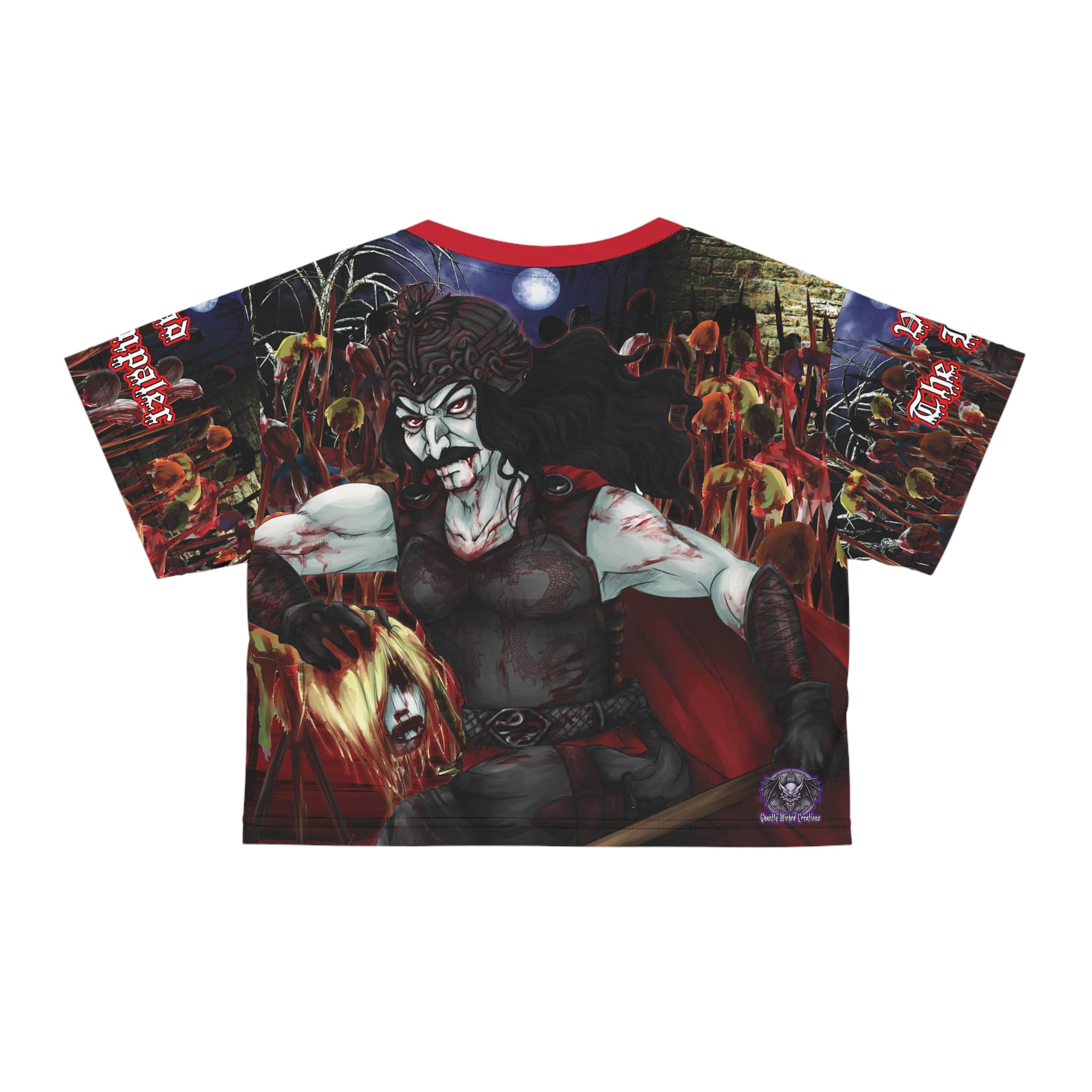 Vlad The Impaler Conquest Crop Tee (AOP) - Image 6