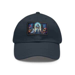Undead Alice & White Rabbit Zombie #WT-D-A03 Leather Patch Dad Hat - Casual Style for Music Lovers