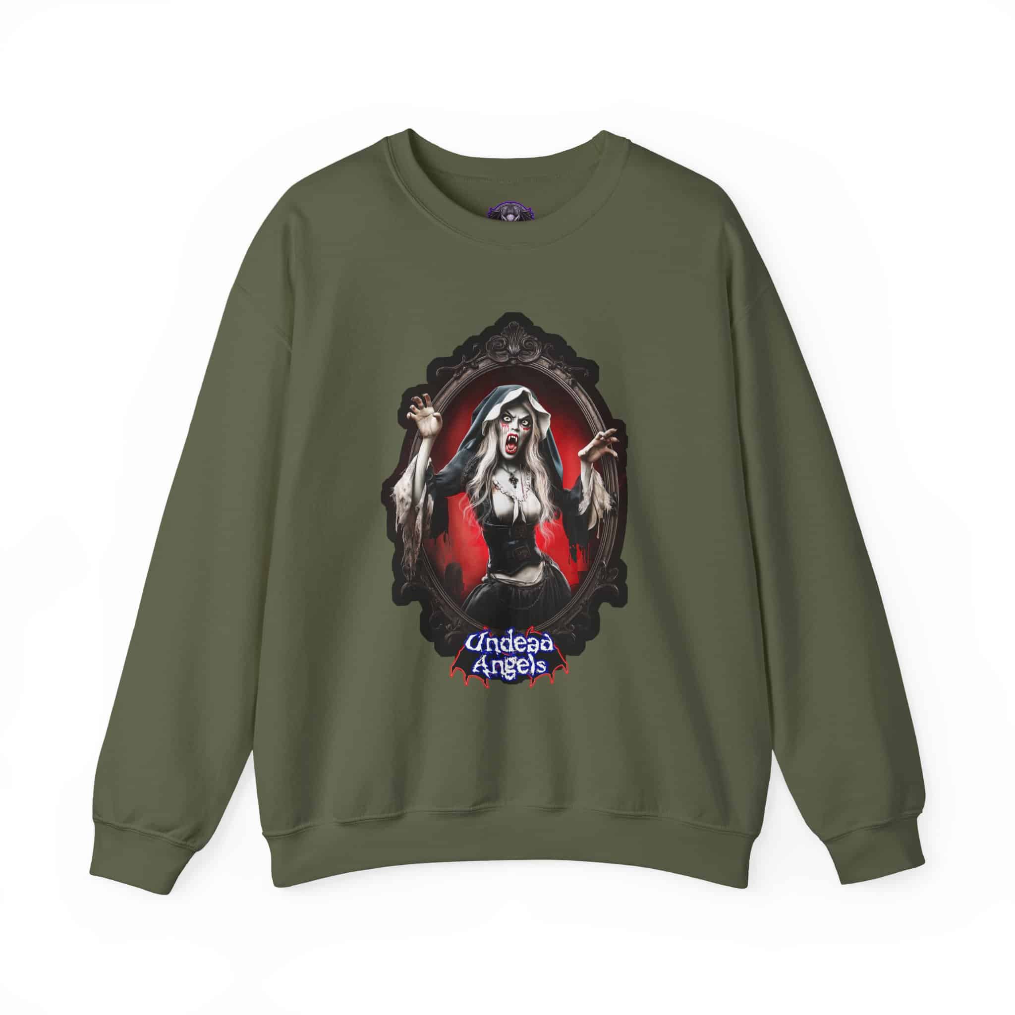 Undead Angels Vampire Pilgrim Chastity Unisex Heavy Blend™ Crewneck Sweatshirt - Image 15