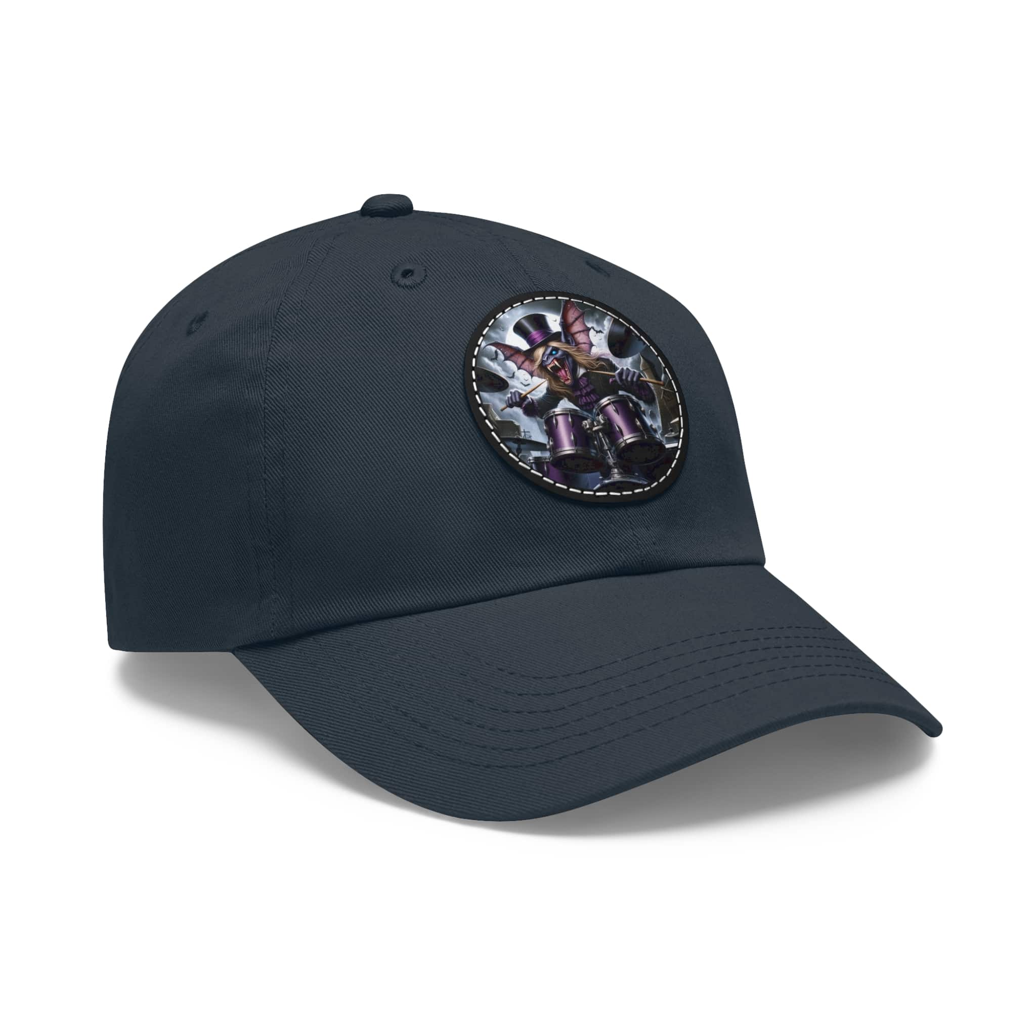 Vlad The Enforcer Bat Drummer #VTE001 Artistic Round Leather Patch Dad Hat - Stylish Casual Cap - Image 72