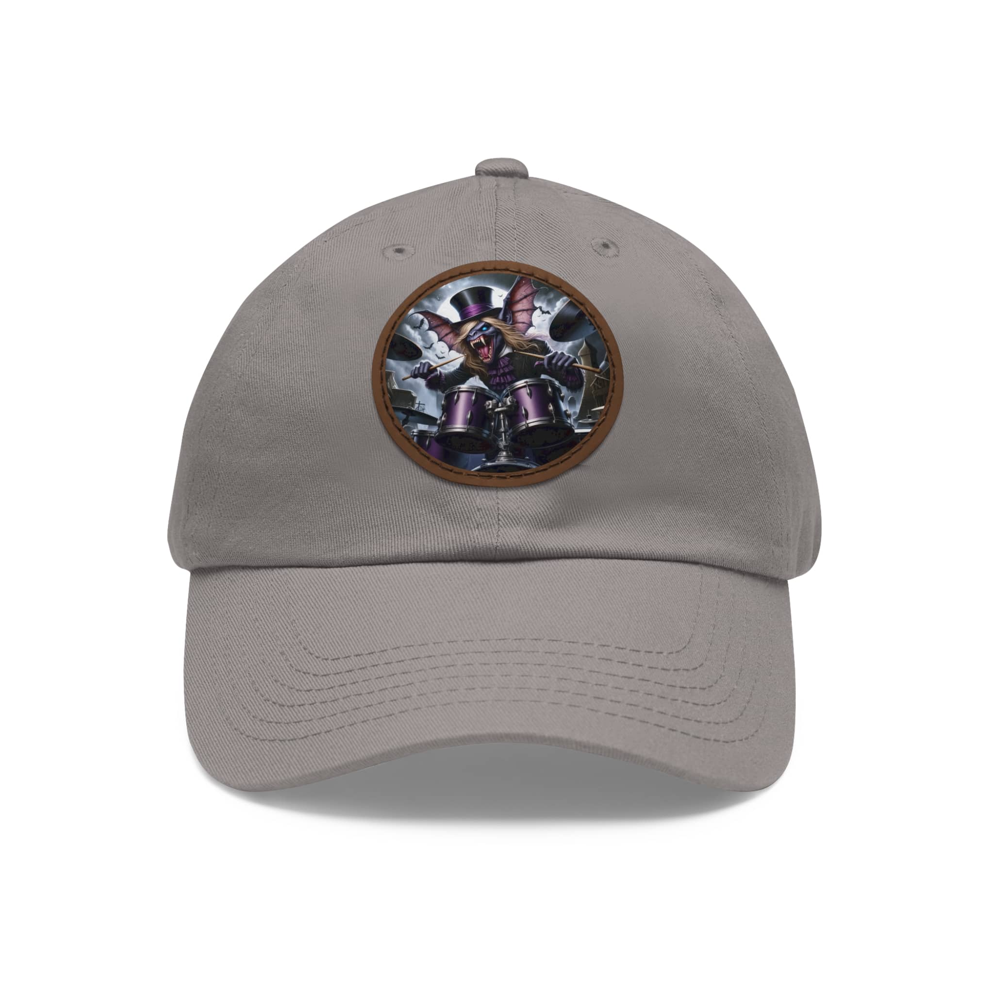 Vlad The Enforcer Bat Drummer #VTE001 Artistic Round Leather Patch Dad Hat - Stylish Casual Cap - Image 111