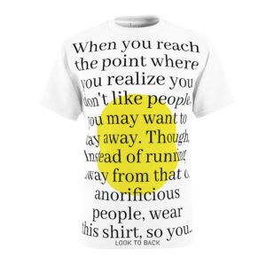 Time Waster ahahahha Unisex Cut & Sew Tee (AOP)