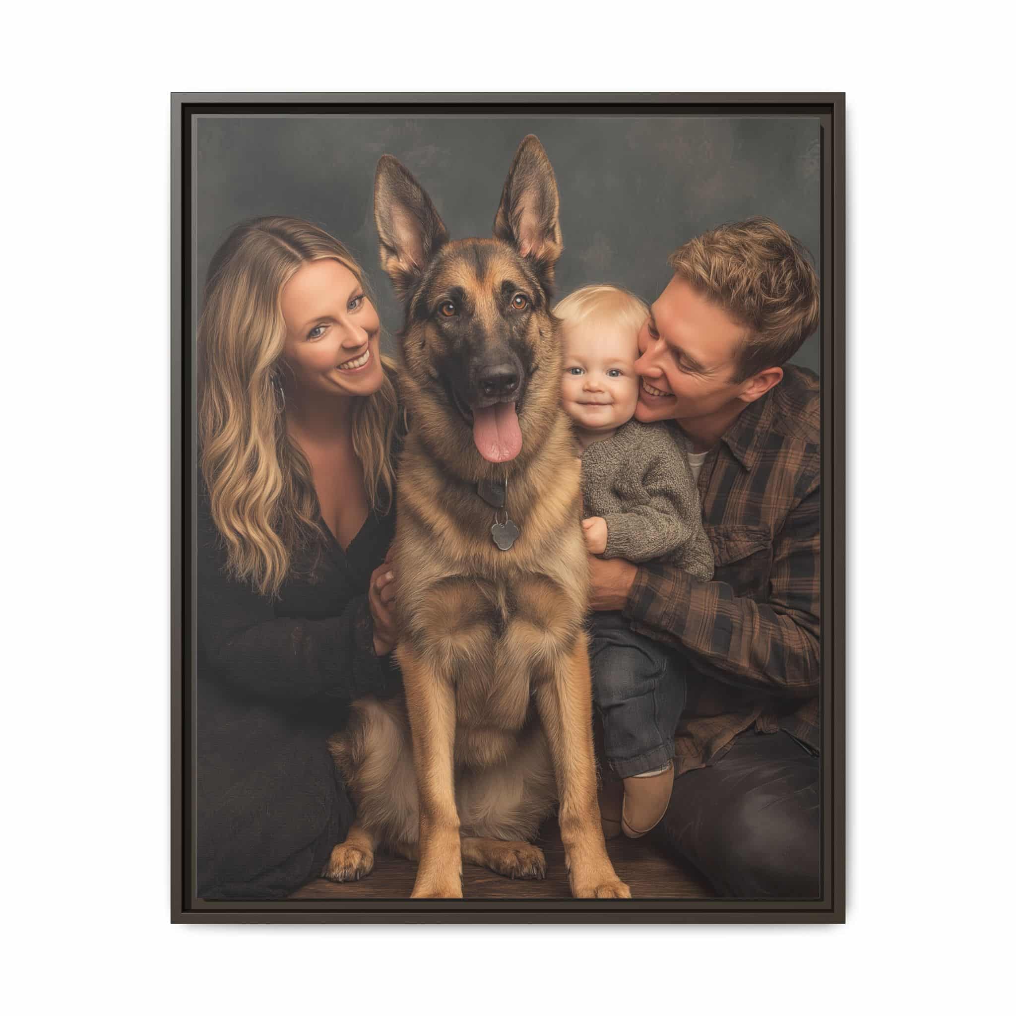Personalized Framed Family Canvas Wall Art Vertical Multiple Sizes Available - Image 113