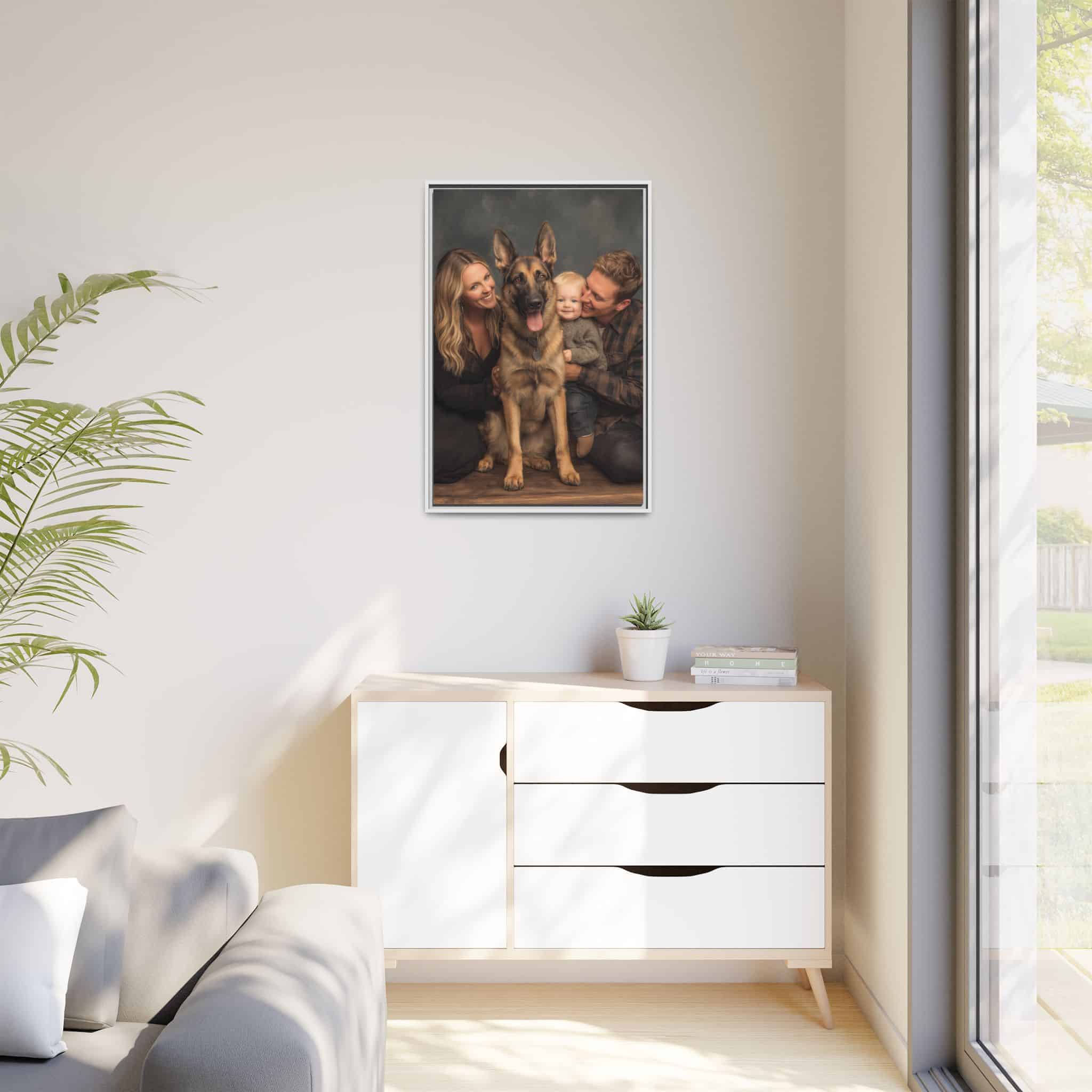 Personalized Framed Family Canvas Wall Art Vertical Multiple Sizes Available - Image 99